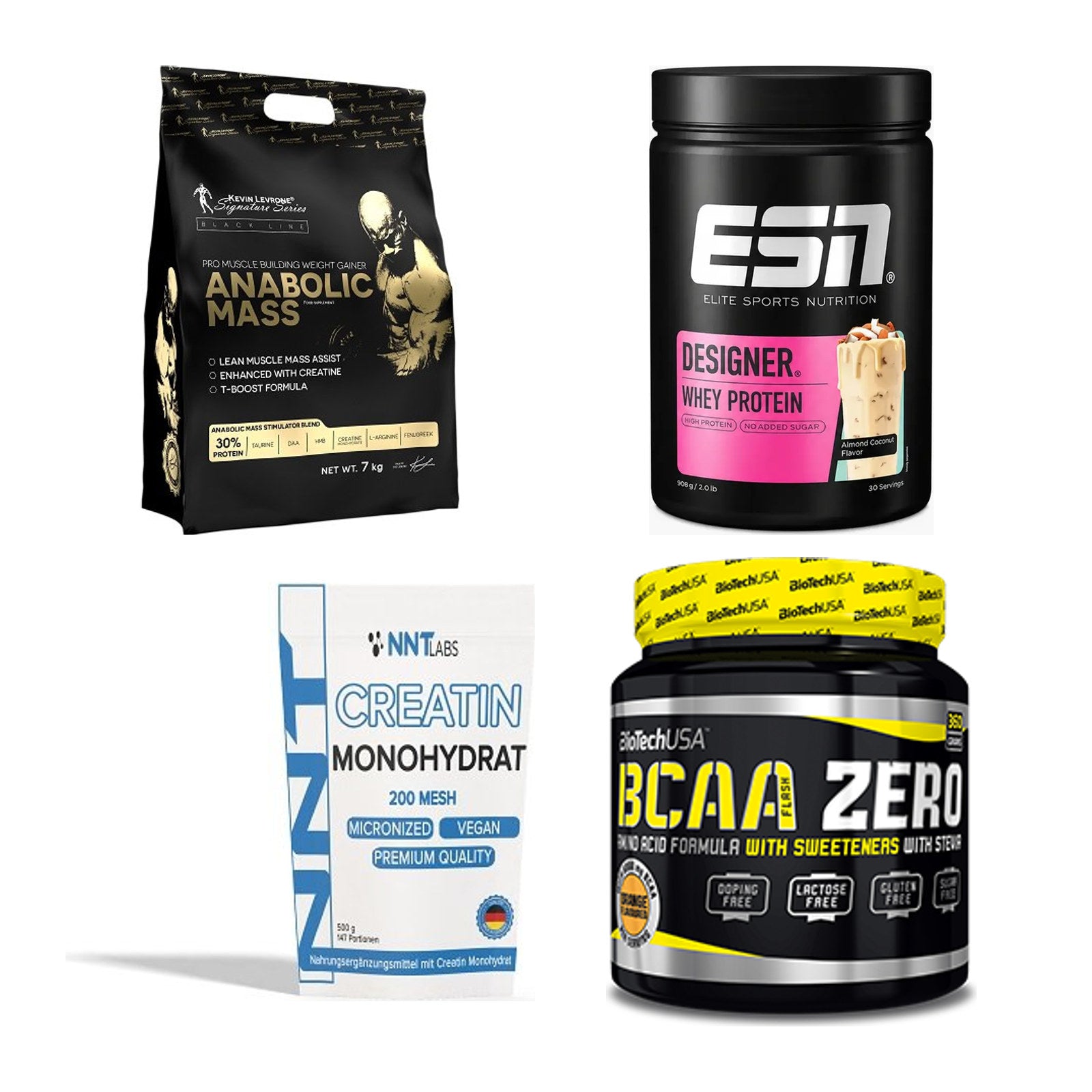 Masseaufbau für Fortgeschrittene: Kevin Levrone Anabolic + 3 weitere – alle enthaltenen Artikel