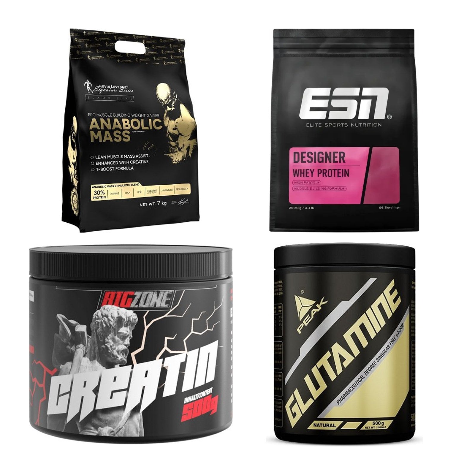 Masseaufbau für Fortgeschrittene: Kevin Levrone Anabolic + 3 weitere – alle enthaltenen Artikel