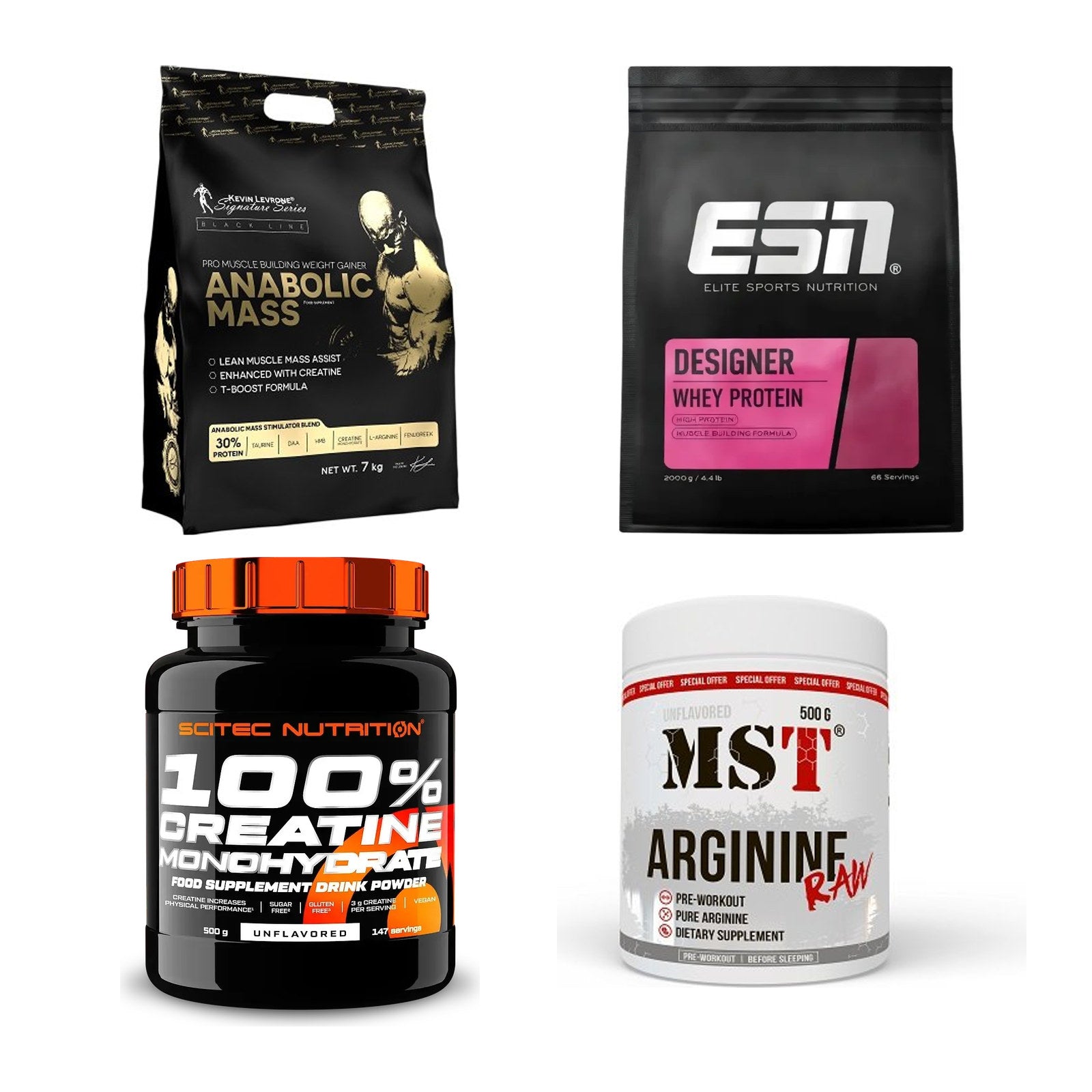 Masseaufbau für Fortgeschrittene: Kevin Levrone Anabolic + 3 weitere – alle enthaltenen Artikel