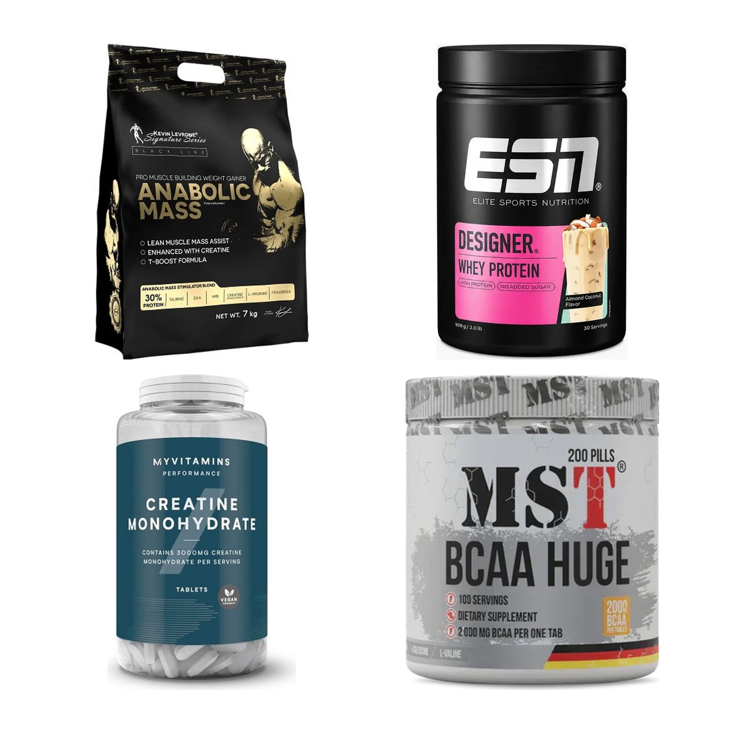 Masseaufbau für Fortgeschrittene: Kevin Levrone Anabolic + 3 weitere – alle enthaltenen Artikel
