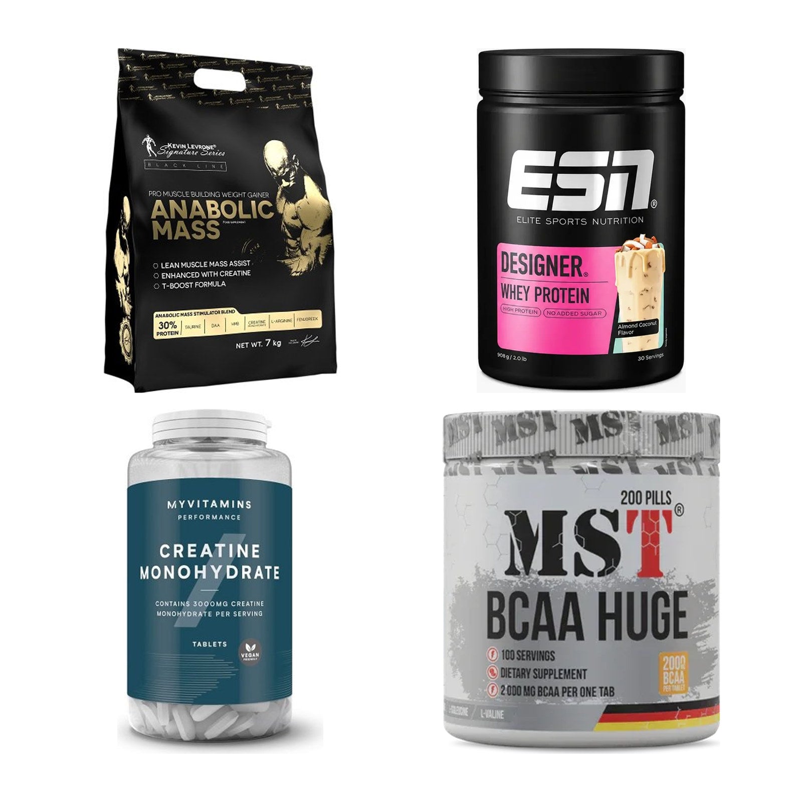 Masseaufbau für Fortgeschrittene: Kevin Levrone Anabolic + 3 weitere – alle enthaltenen Artikel