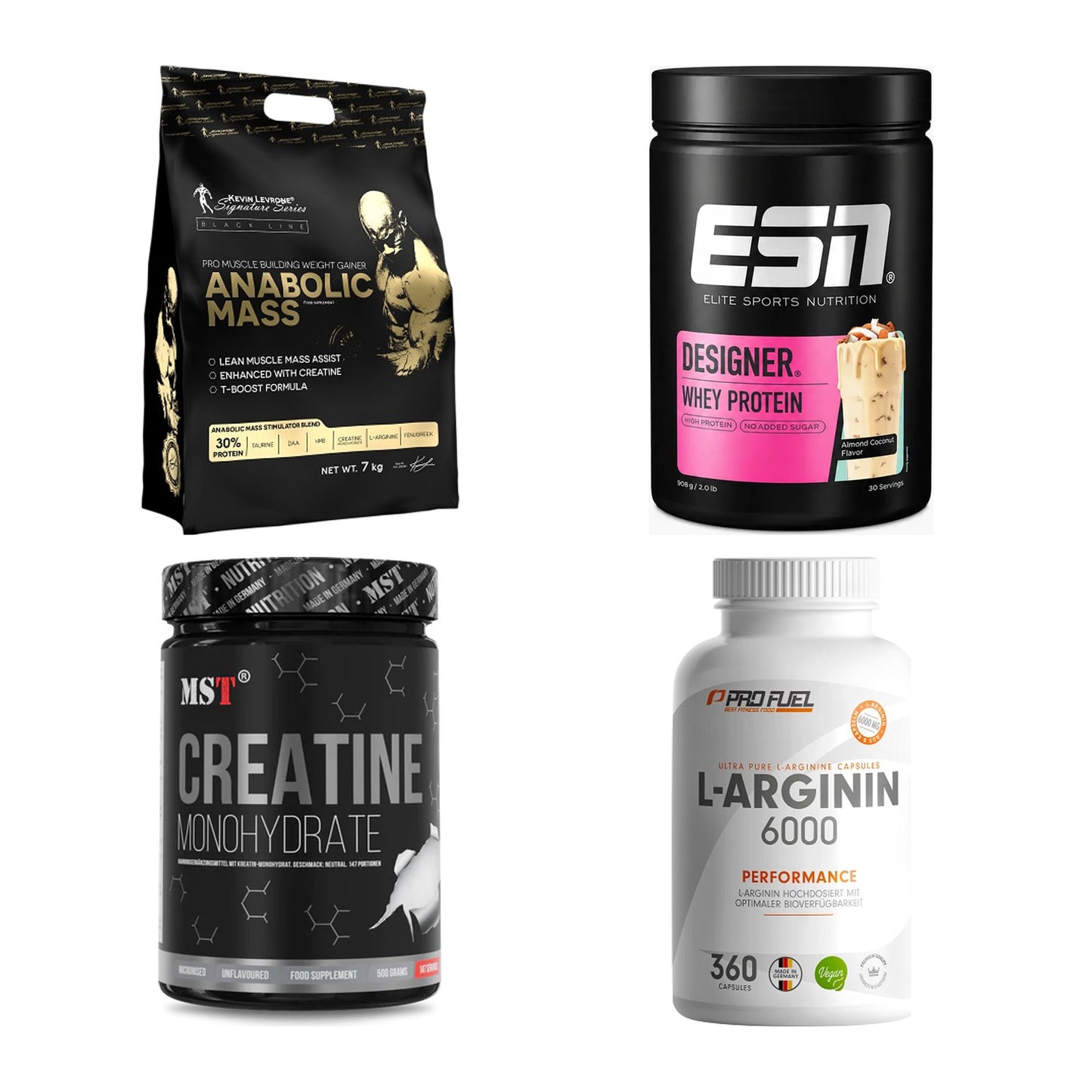 Masseaufbau für Fortgeschrittene: Kevin Levrone Anabolic + 3 weitere – alle enthaltenen Artikel