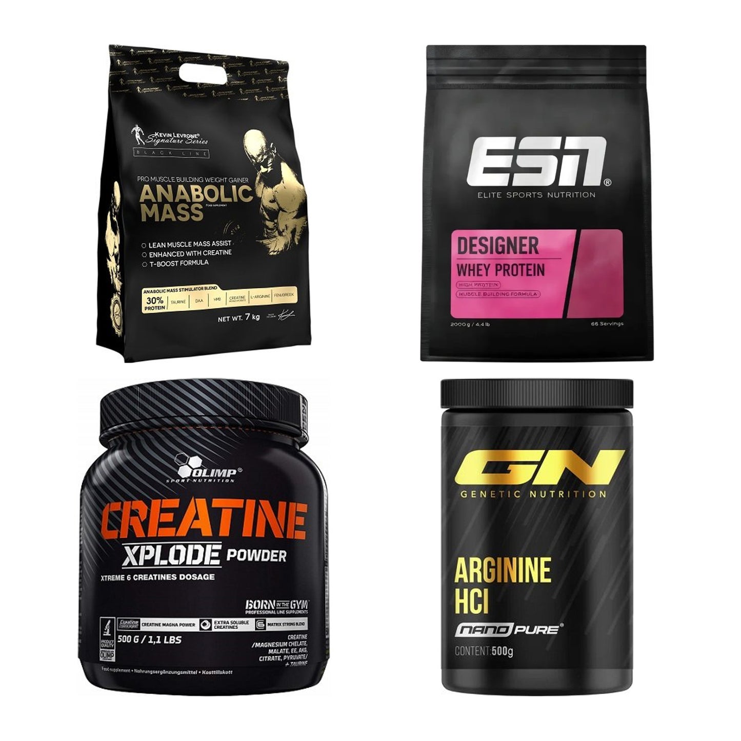Masseaufbau für Fortgeschrittene: Kevin Levrone Anabolic + 3 weitere – alle enthaltenen Artikel