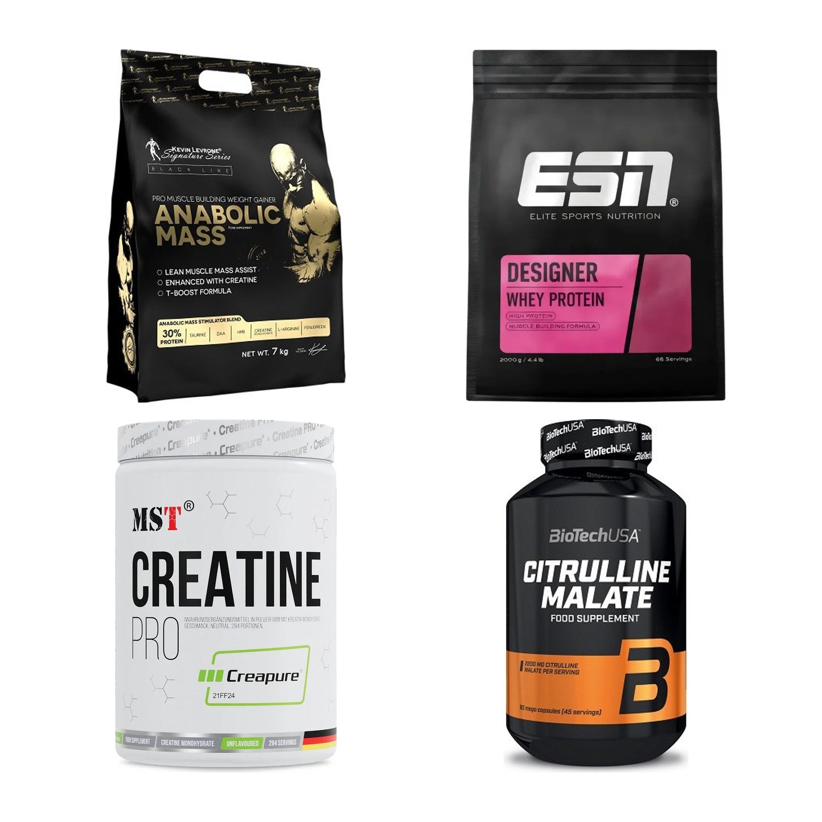 Masseaufbau für Fortgeschrittene: Kevin Levrone Anabolic + 3 weitere – alle enthaltenen Artikel