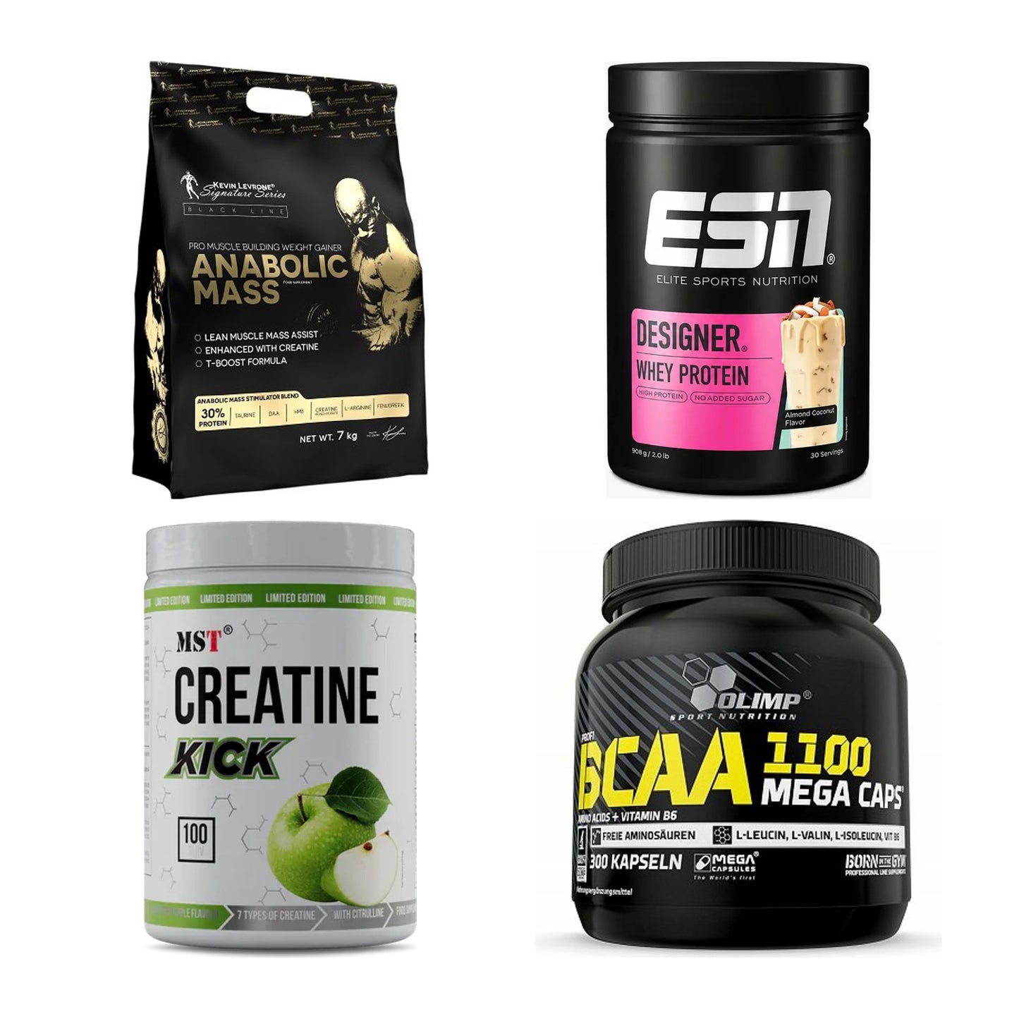 Masseaufbau für Fortgeschrittene: Kevin Levrone Anabolic + 3 weitere – alle enthaltenen Artikel