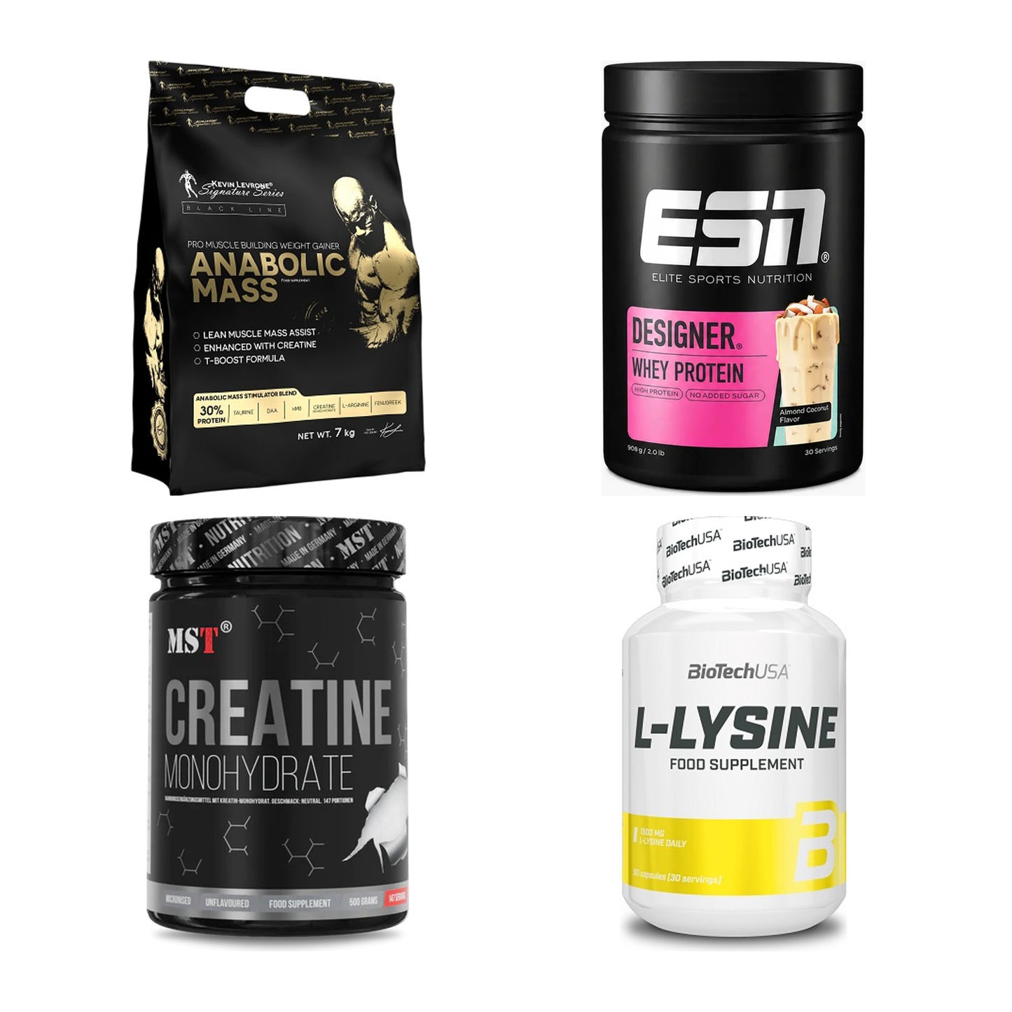 Masseaufbau für Fortgeschrittene: Kevin Levrone Anabolic + 3 weitere – alle enthaltenen Artikel