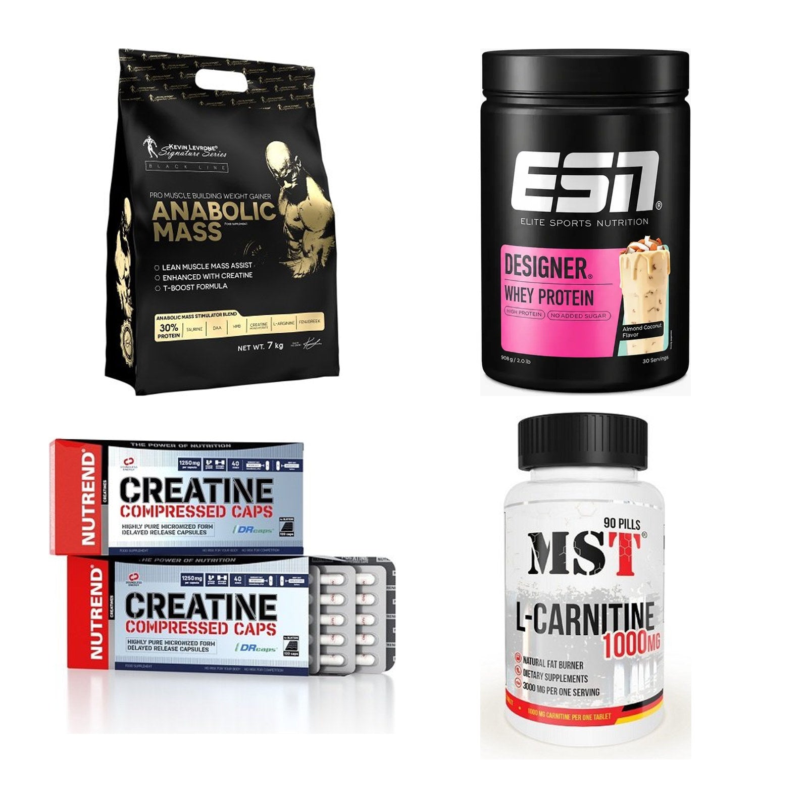 Masseaufbau für Fortgeschrittene: Kevin Levrone Anabolic + 3 weitere – alle enthaltenen Artikel