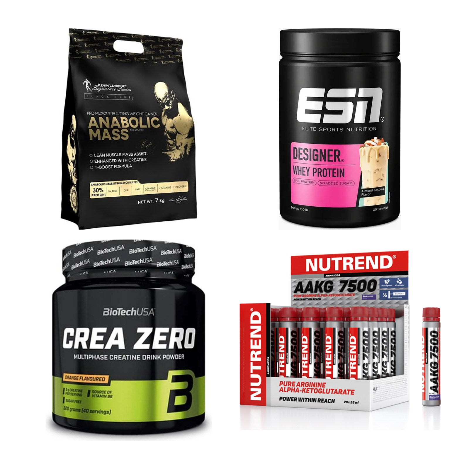 Masseaufbau für Fortgeschrittene: Kevin Levrone Anabolic + 3 weitere – alle enthaltenen Artikel