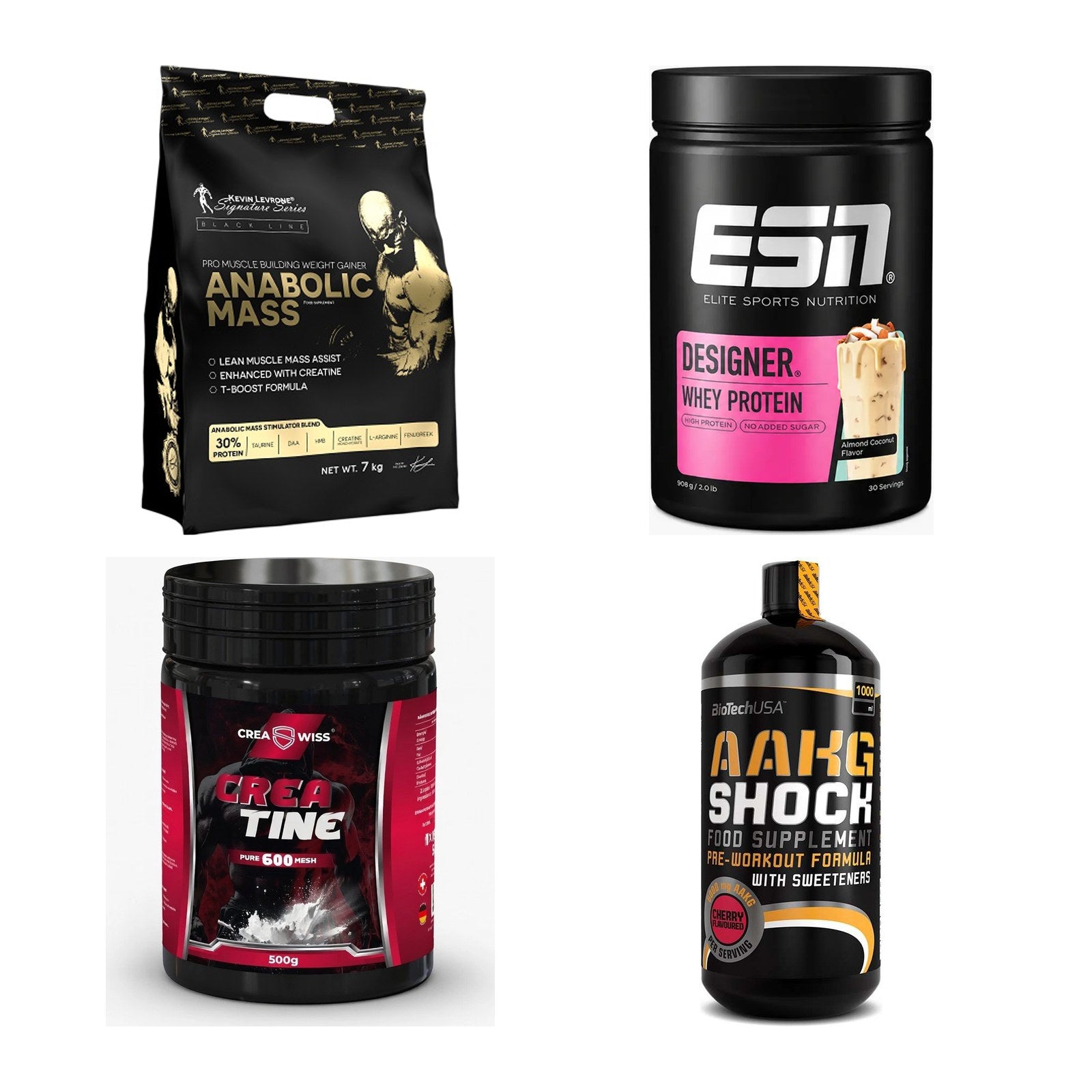 Masseaufbau für Fortgeschrittene: Kevin Levrone Anabolic + 3 weitere – alle enthaltenen Artikel