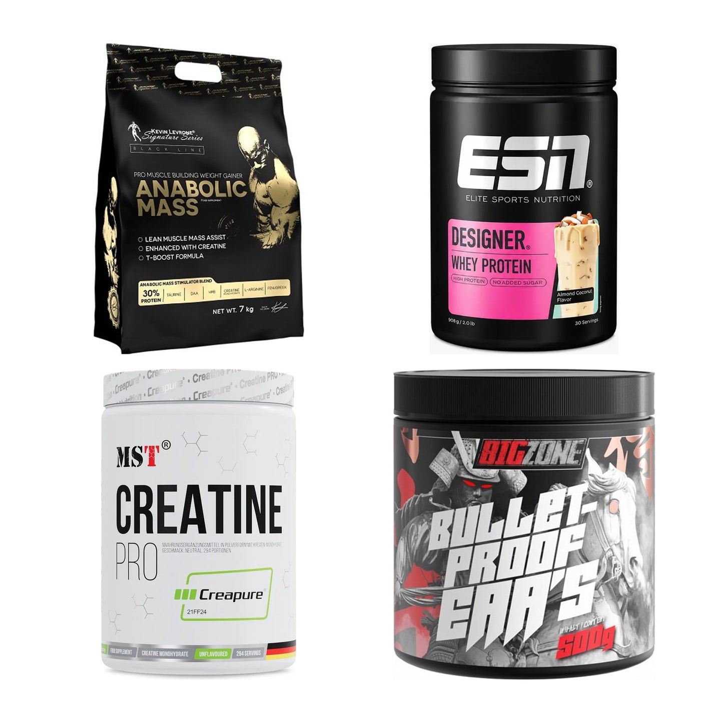 Masseaufbau für Fortgeschrittene: Kevin Levrone Anabolic + 3 weitere – alle enthaltenen Artikel