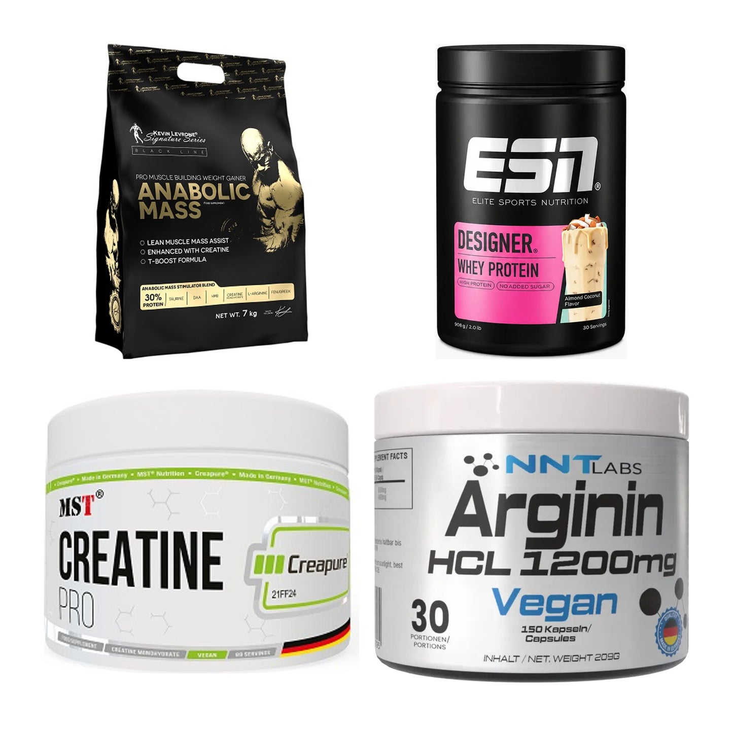 Masseaufbau für Fortgeschrittene: Kevin Levrone Anabolic + 3 weitere – alle enthaltenen Artikel