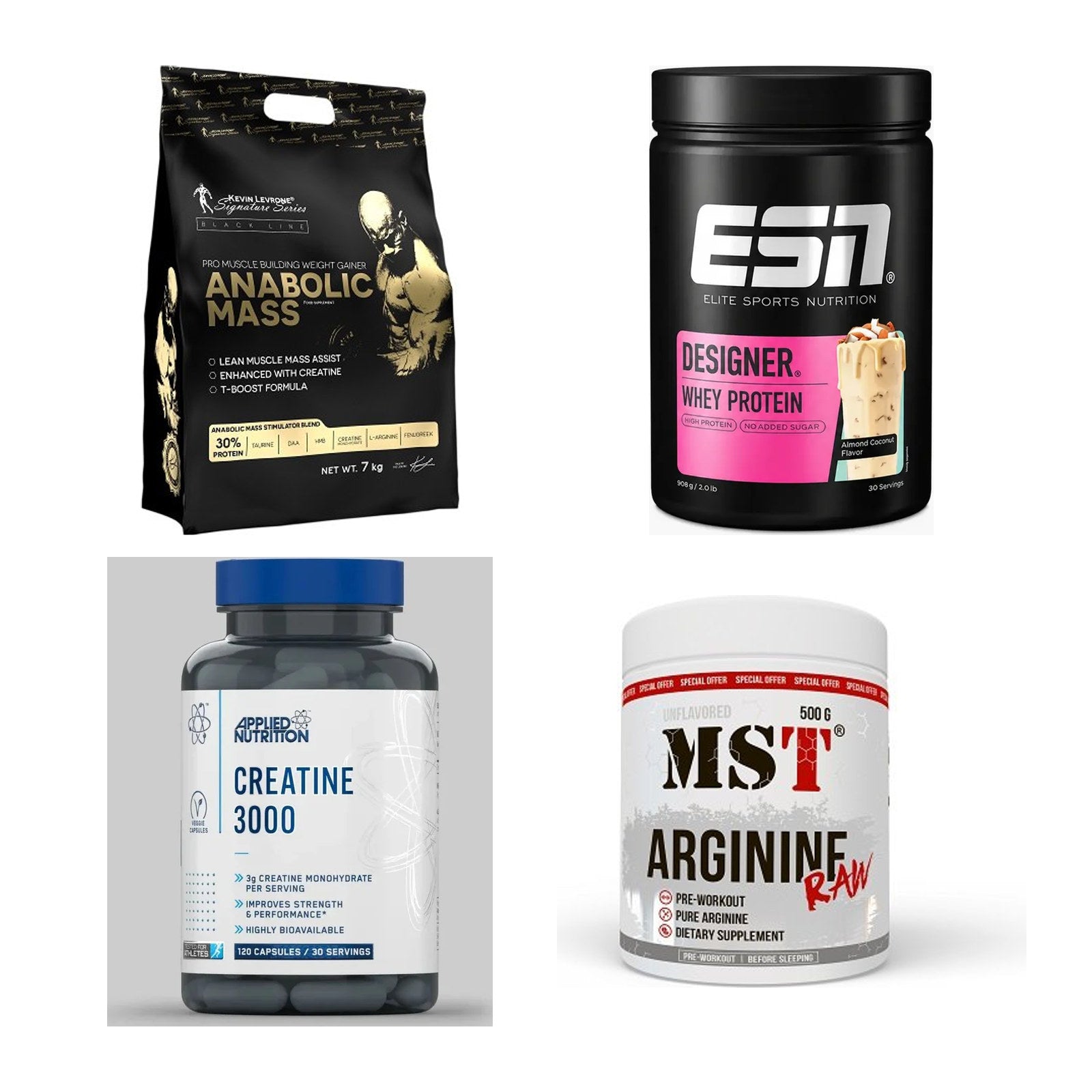 Masseaufbau für Fortgeschrittene: Kevin Levrone Anabolic + 3 weitere – alle enthaltenen Artikel