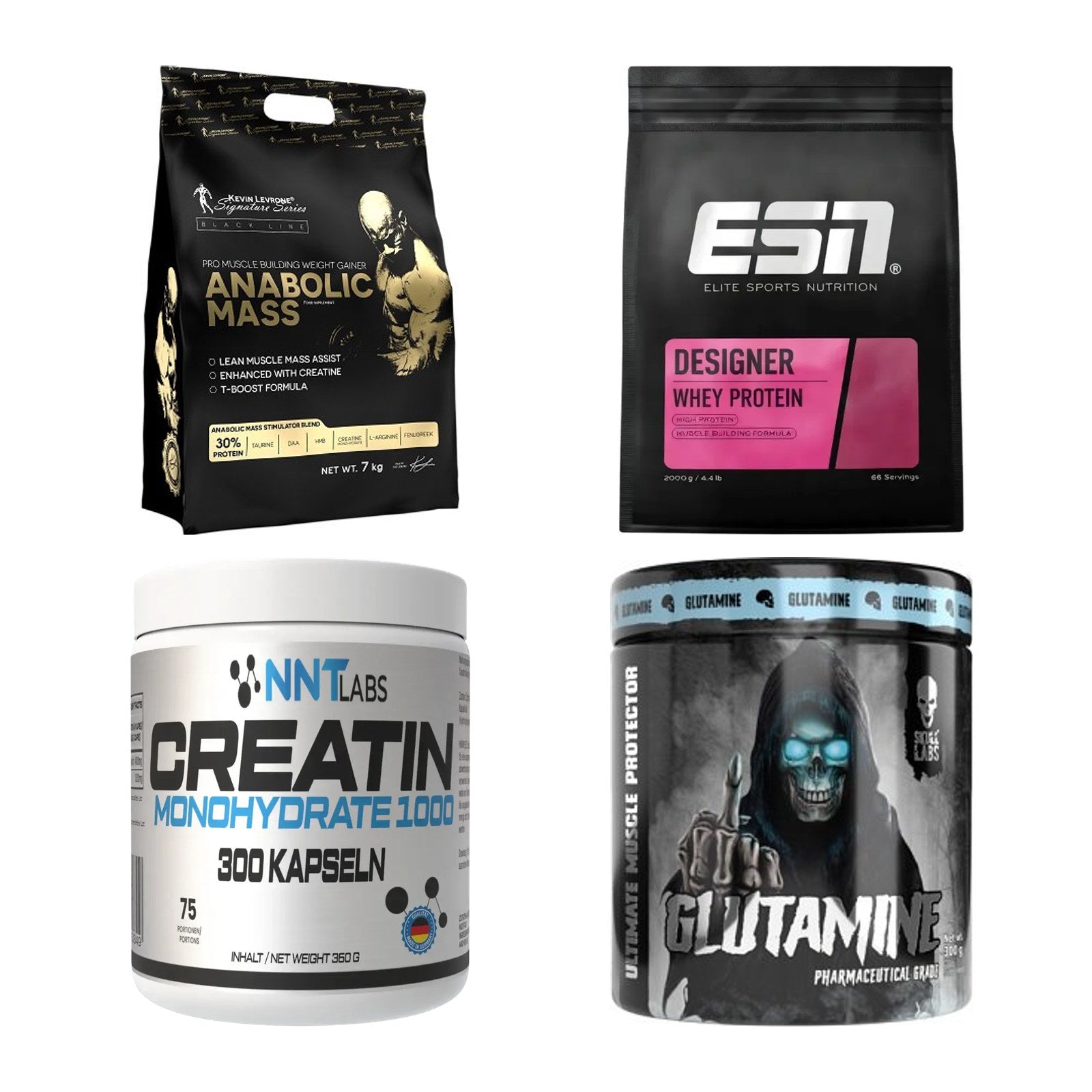 Masseaufbau für Fortgeschrittene: Kevin Levrone Anabolic + 3 weitere – alle enthaltenen Artikel