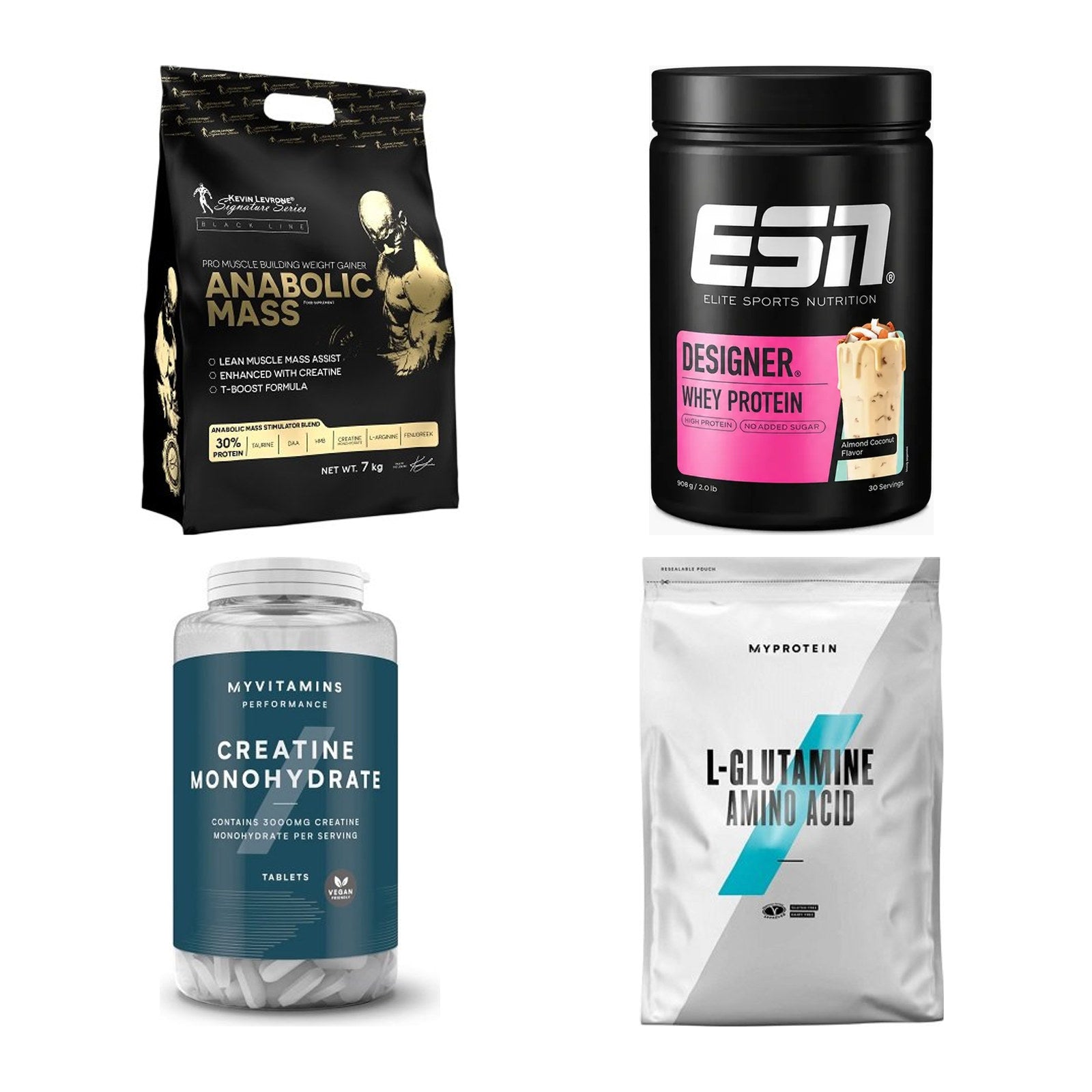 Masseaufbau für Fortgeschrittene: Kevin Levrone Anabolic + 3 weitere – alle enthaltenen Artikel