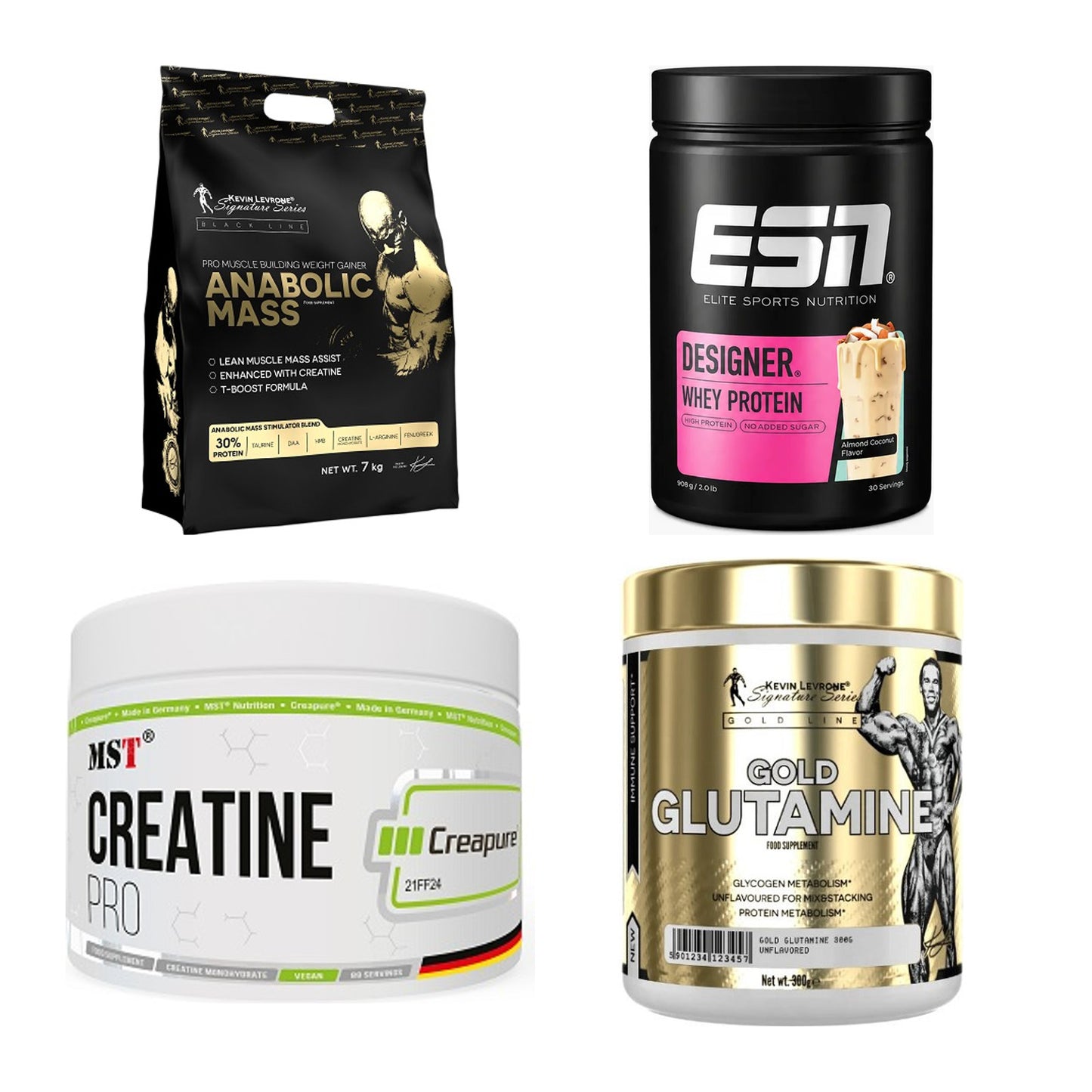 Masseaufbau für Fortgeschrittene: Kevin Levrone Anabolic + 3 weitere – alle enthaltenen Artikel