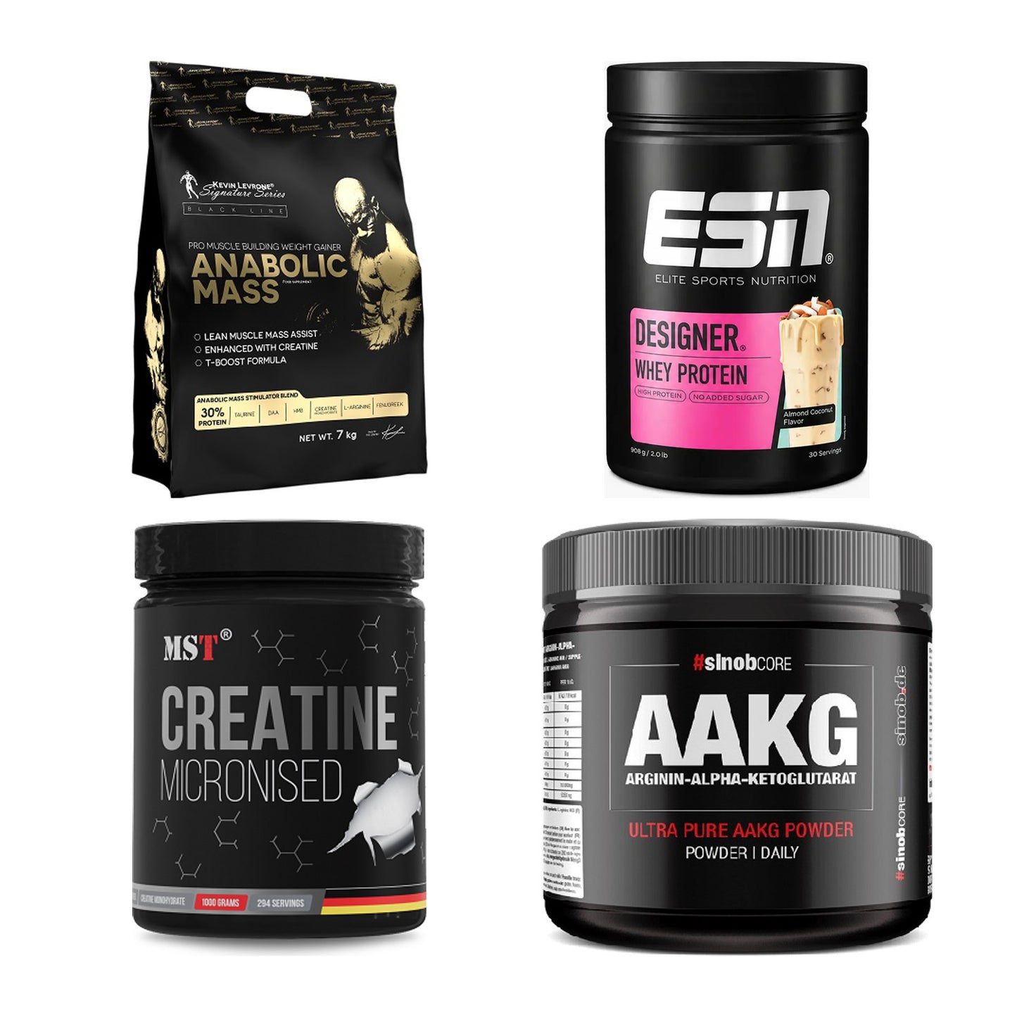 Masseaufbau für Fortgeschrittene: Kevin Levrone Anabolic + 3 weitere – alle enthaltenen Artikel