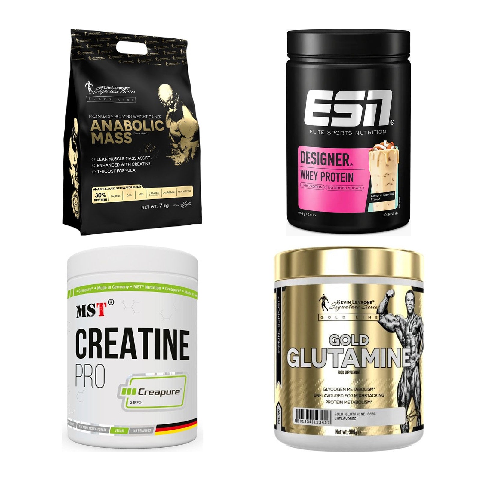 Masseaufbau für Fortgeschrittene: Kevin Levrone Anabolic + 3 weitere – alle enthaltenen Artikel