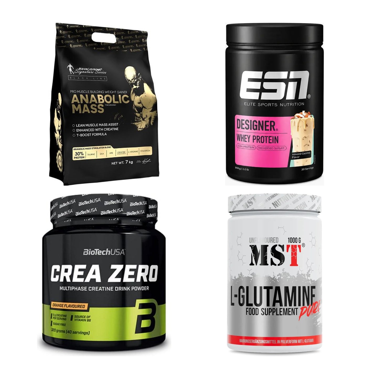 Masseaufbau für Fortgeschrittene: Kevin Levrone Anabolic + 3 weitere – alle enthaltenen Artikel
