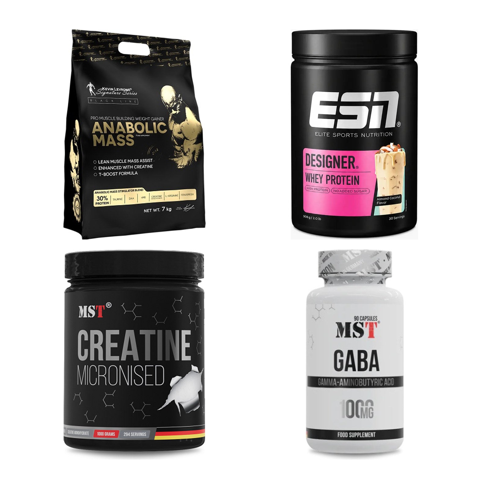 Masseaufbau für Fortgeschrittene: Kevin Levrone Anabolic + 3 weitere – alle enthaltenen Artikel