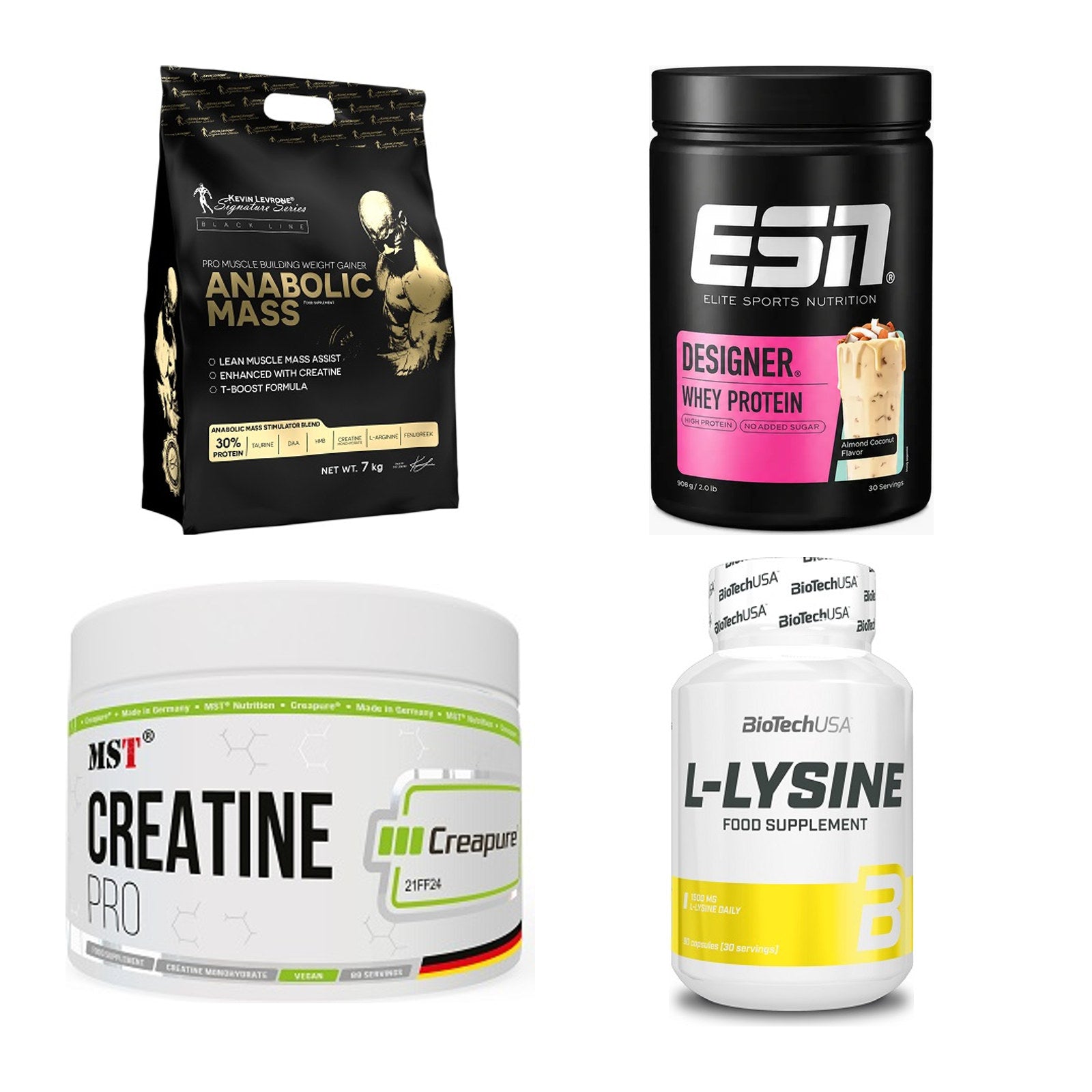 Masseaufbau für Fortgeschrittene: Kevin Levrone Anabolic + 3 weitere – alle enthaltenen Artikel