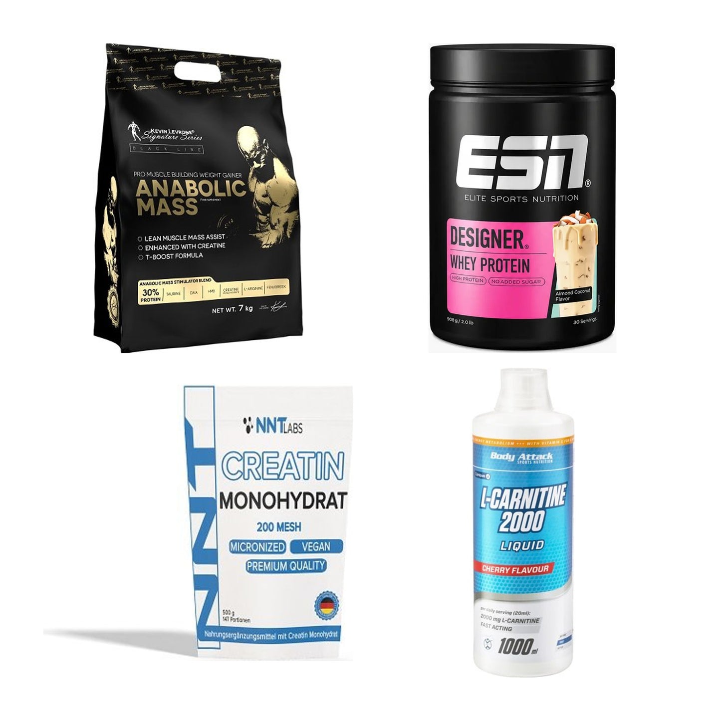 Masseaufbau für Fortgeschrittene: Kevin Levrone Anabolic + 3 weitere – alle enthaltenen Artikel