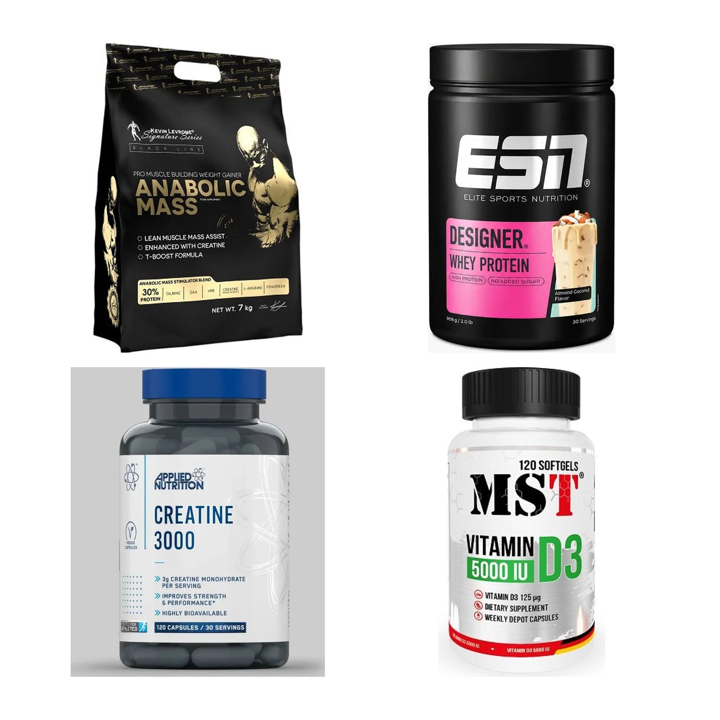 Masseaufbau für Fortgeschrittene: Kevin Levrone Anabolic + 3 weitere – alle enthaltenen Artikel