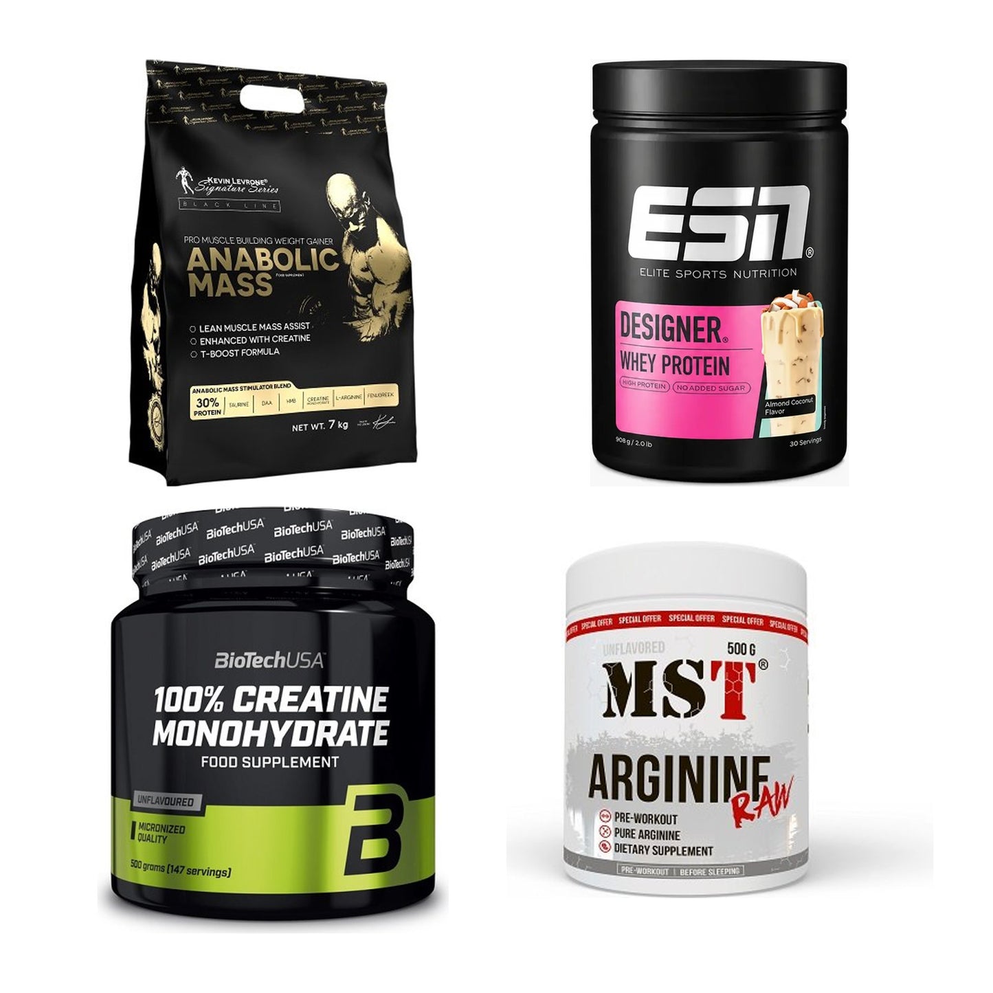 Masseaufbau für Fortgeschrittene: Kevin Levrone Anabolic + 3 weitere – alle enthaltenen Artikel