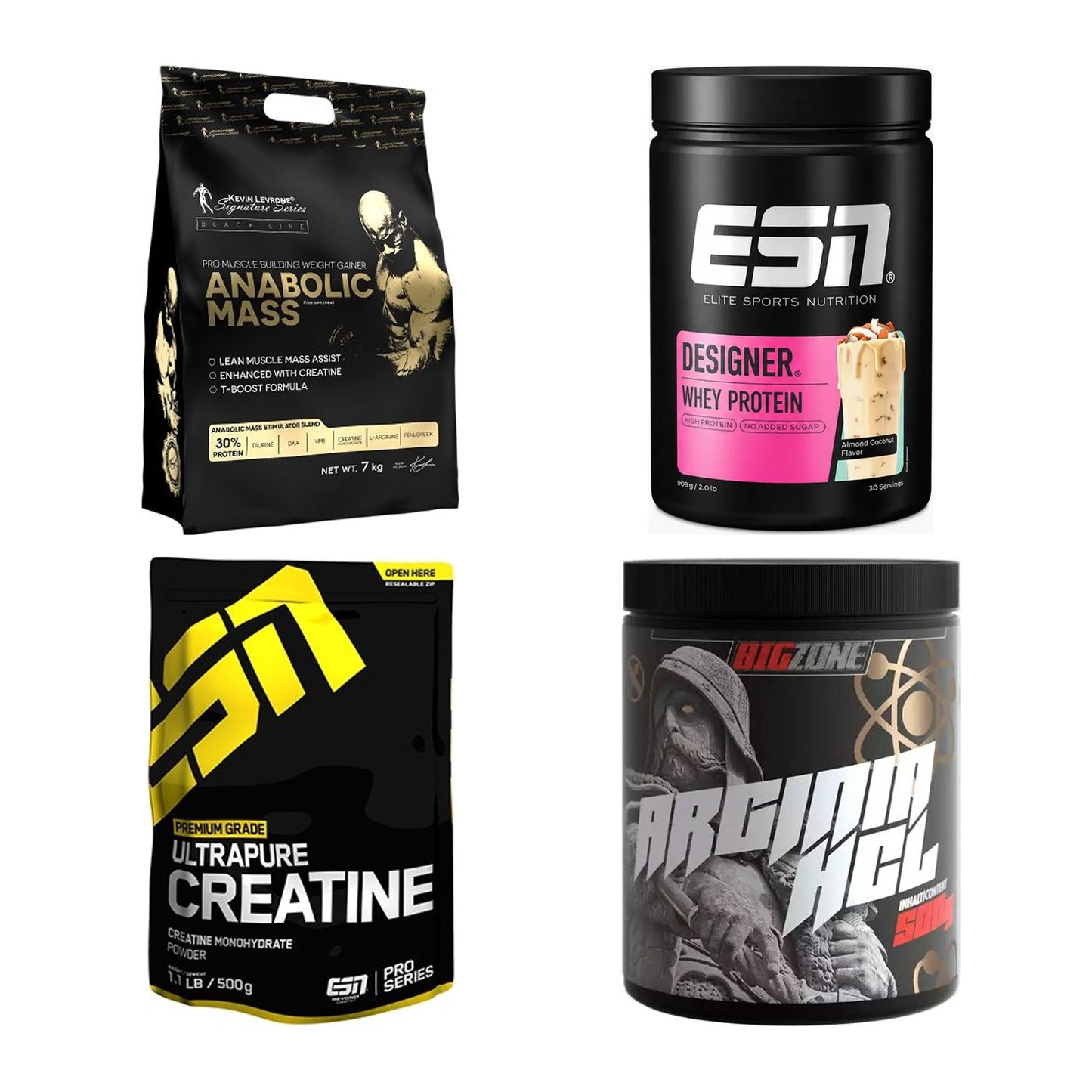 Masseaufbau für Fortgeschrittene: Kevin Levrone Anabolic + 3 weitere – alle enthaltenen Artikel