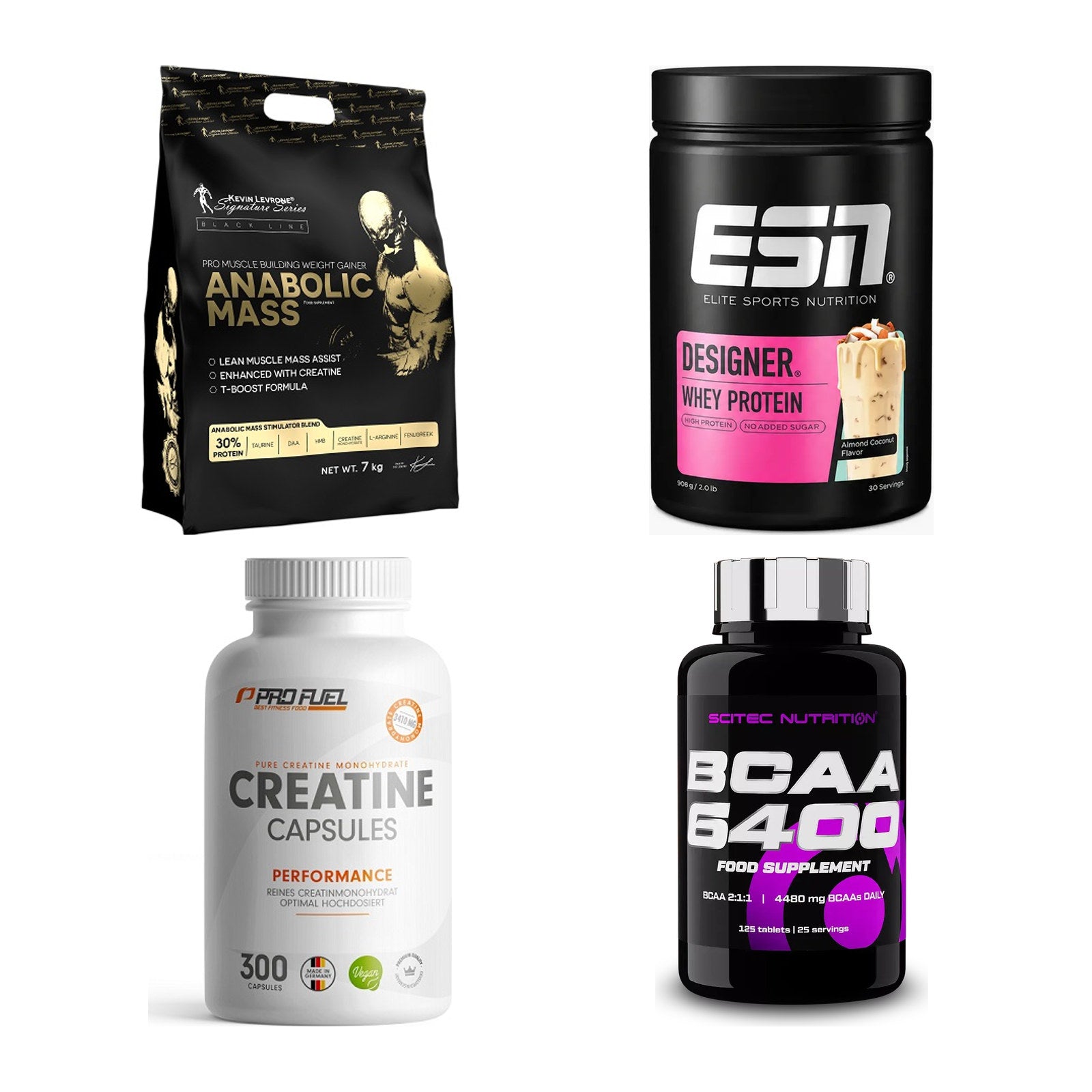 Masseaufbau für Fortgeschrittene: Kevin Levrone Anabolic + 3 weitere – alle enthaltenen Artikel