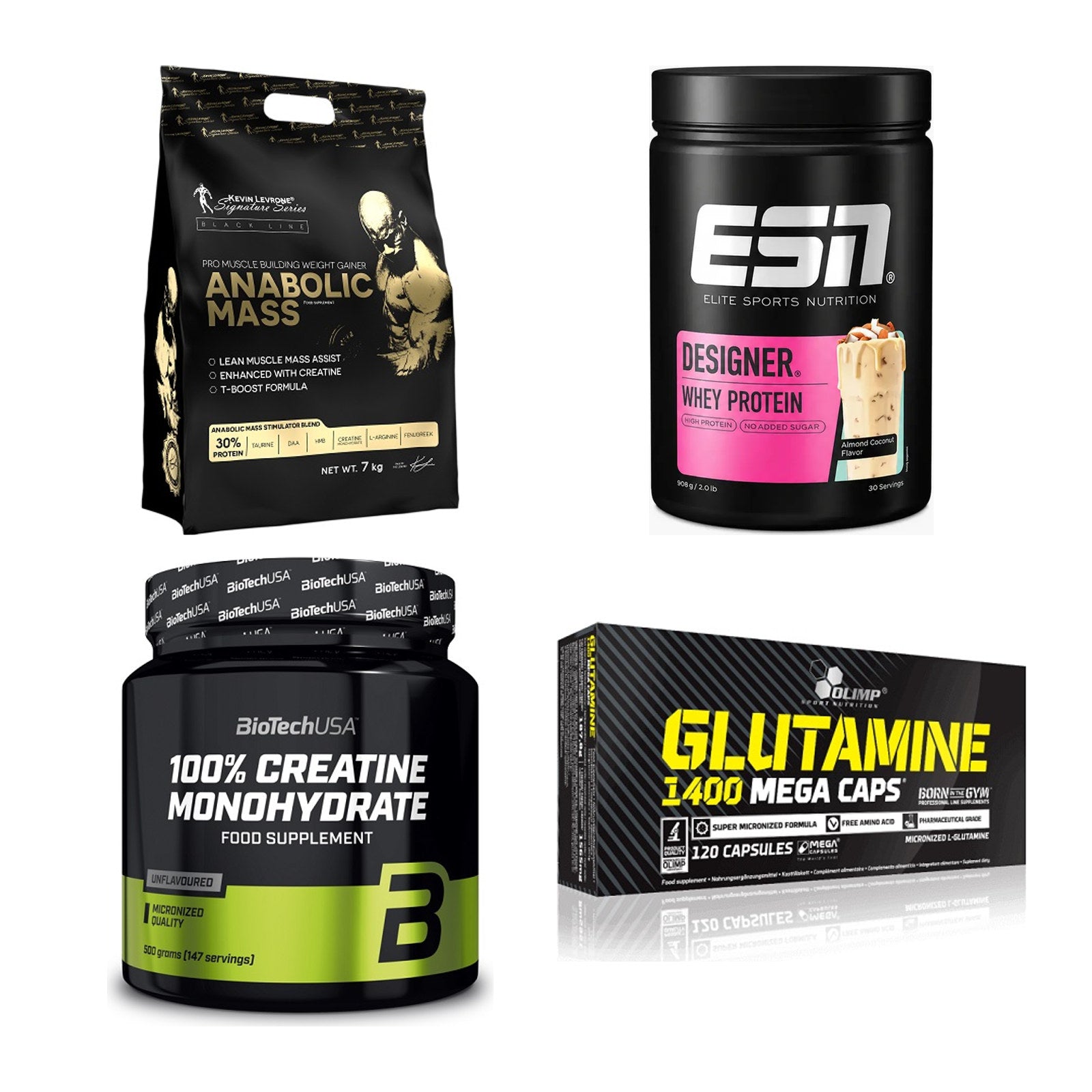 Masseaufbau für Fortgeschrittene: Kevin Levrone Anabolic + 3 weitere – alle enthaltenen Artikel