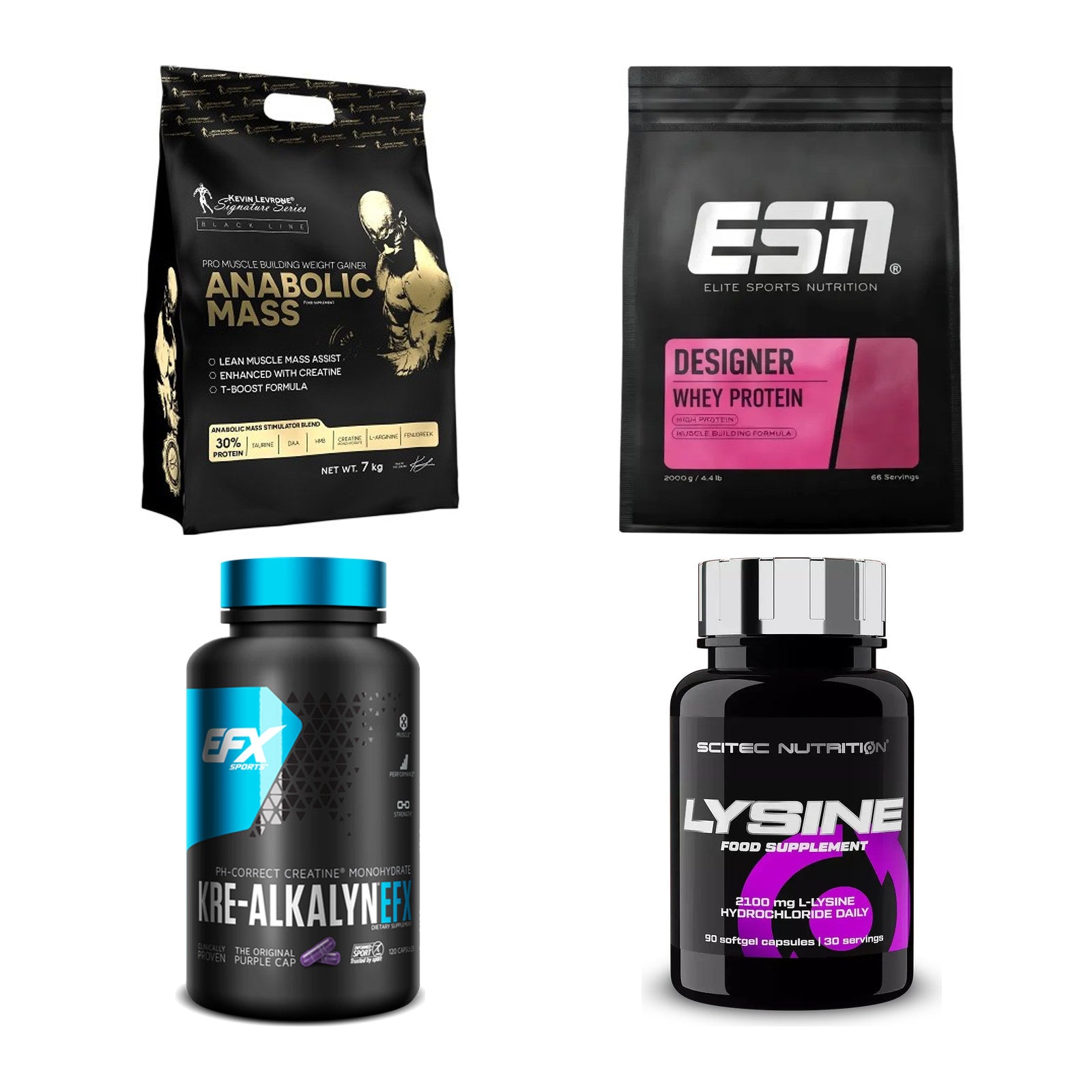 Masseaufbau für Fortgeschrittene: Kevin Levrone Anabolic + 3 weitere – alle enthaltenen Artikel