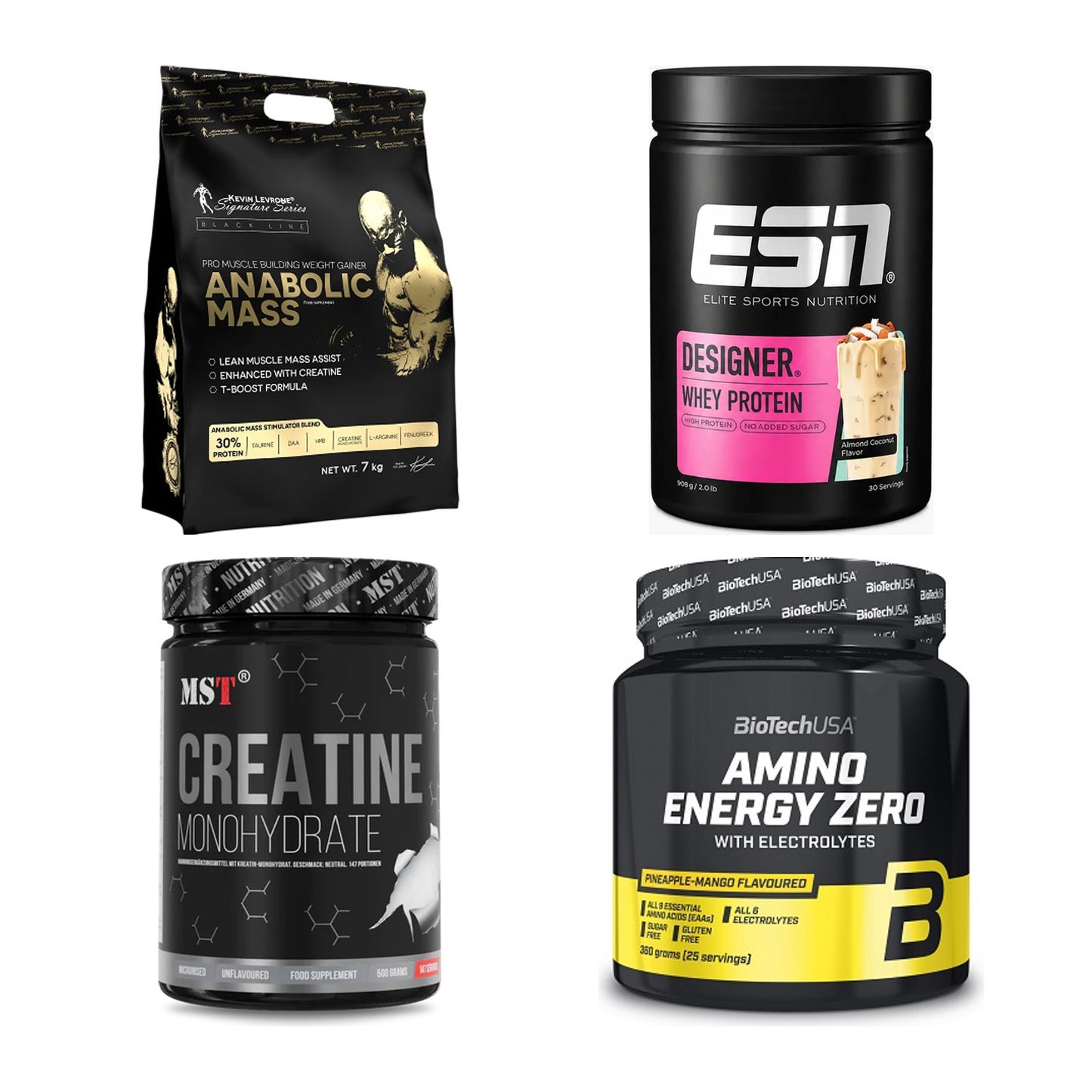 Masseaufbau für Fortgeschrittene: Kevin Levrone Anabolic + 3 weitere – alle enthaltenen Artikel