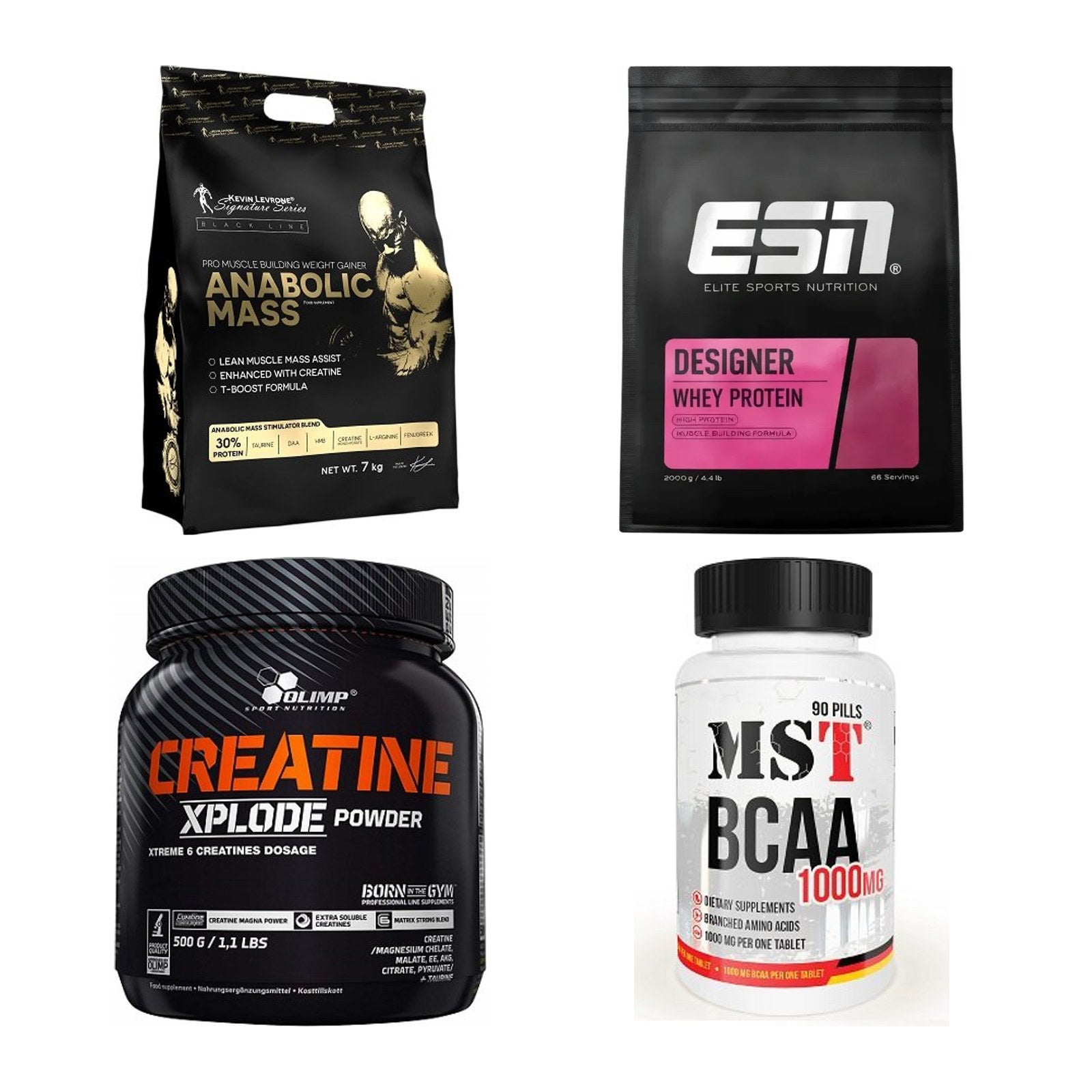 Masseaufbau für Fortgeschrittene: Kevin Levrone Anabolic + 3 weitere – alle enthaltenen Artikel