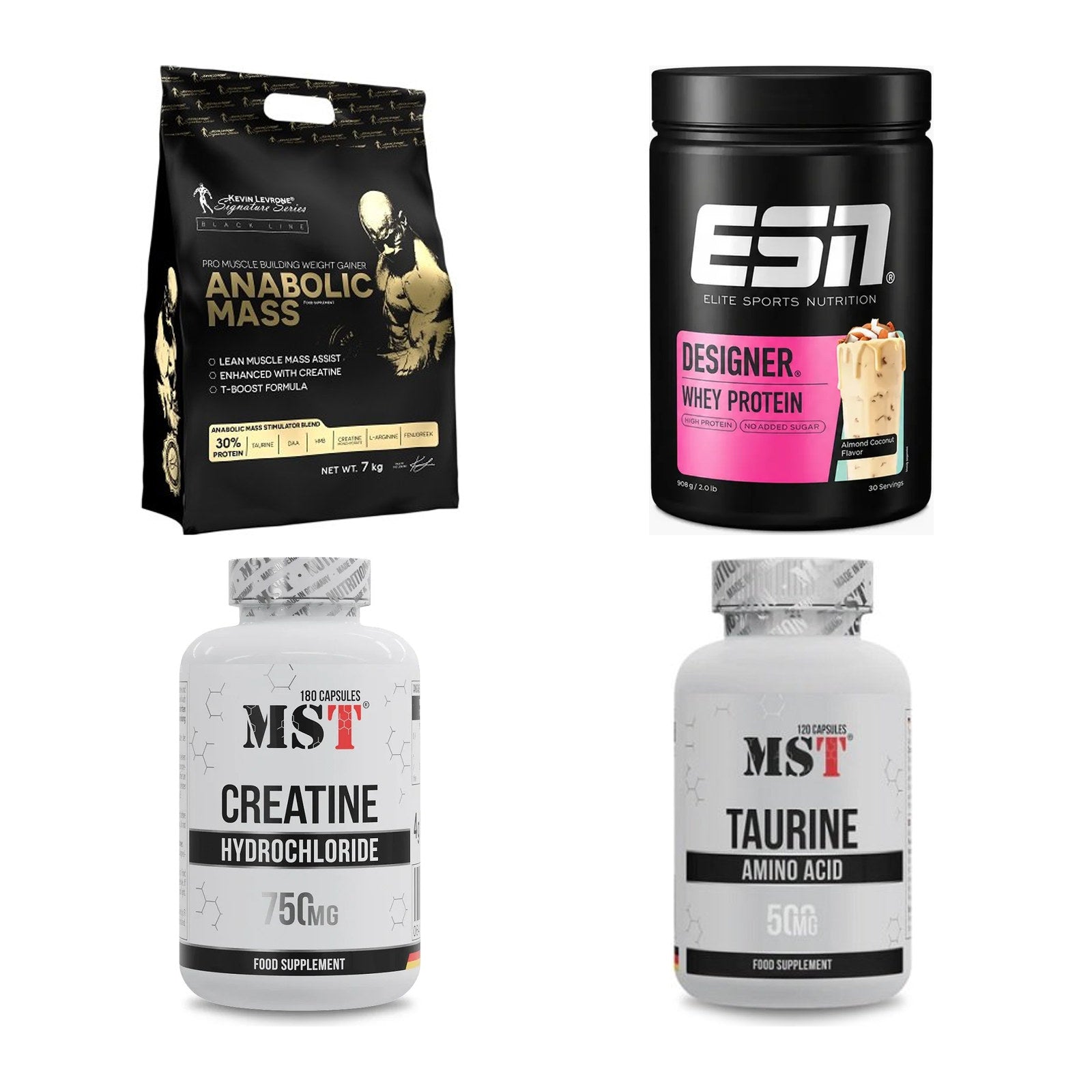 Masseaufbau für Fortgeschrittene: Kevin Levrone Anabolic + 3 weitere – alle enthaltenen Artikel