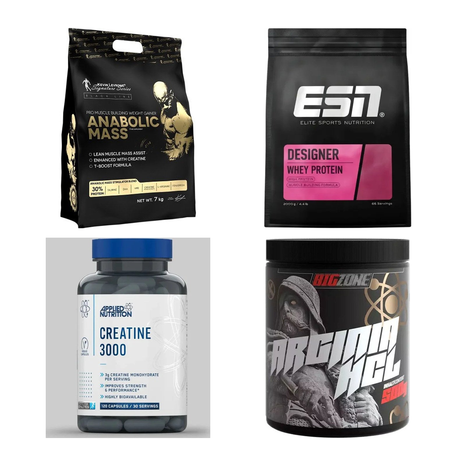 Masseaufbau für Fortgeschrittene: Kevin Levrone Anabolic + 3 weitere – alle enthaltenen Artikel