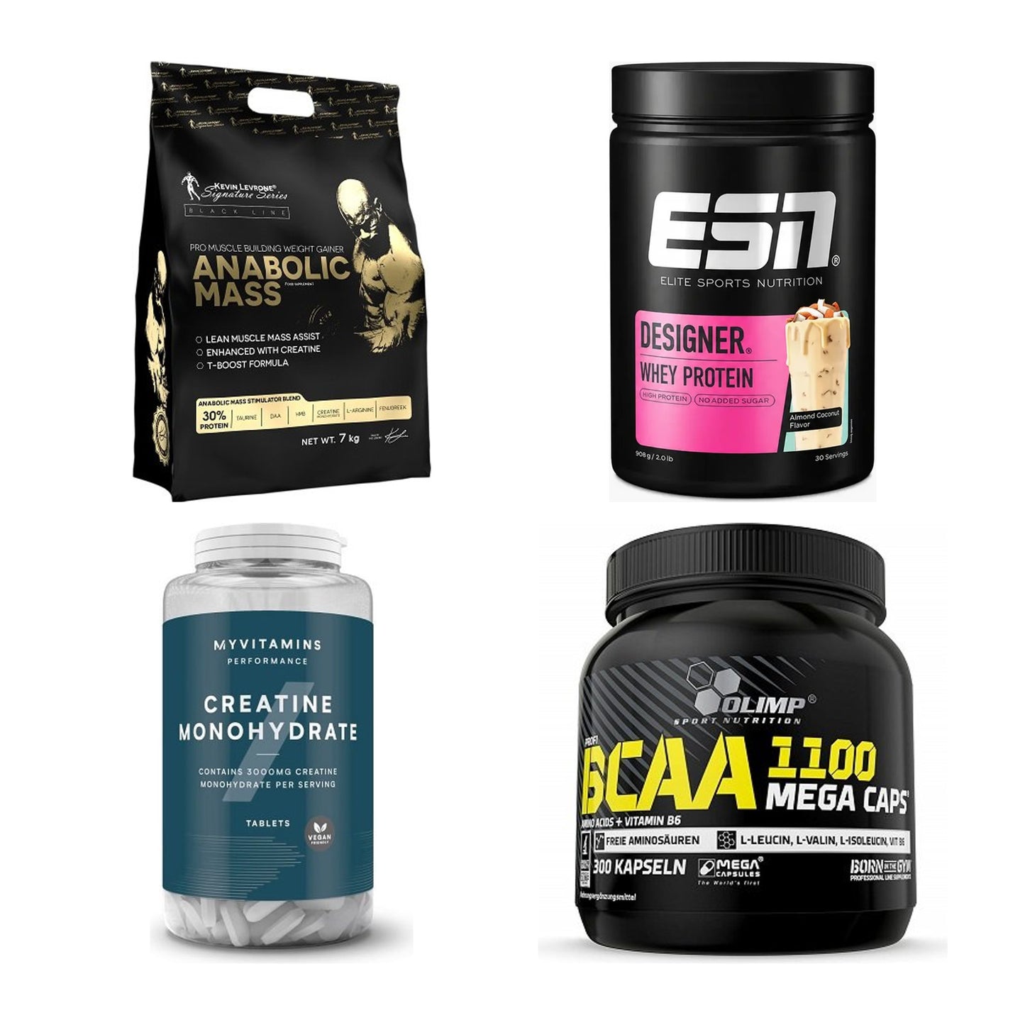 Masseaufbau für Fortgeschrittene: Kevin Levrone Anabolic + 3 weitere – alle enthaltenen Artikel