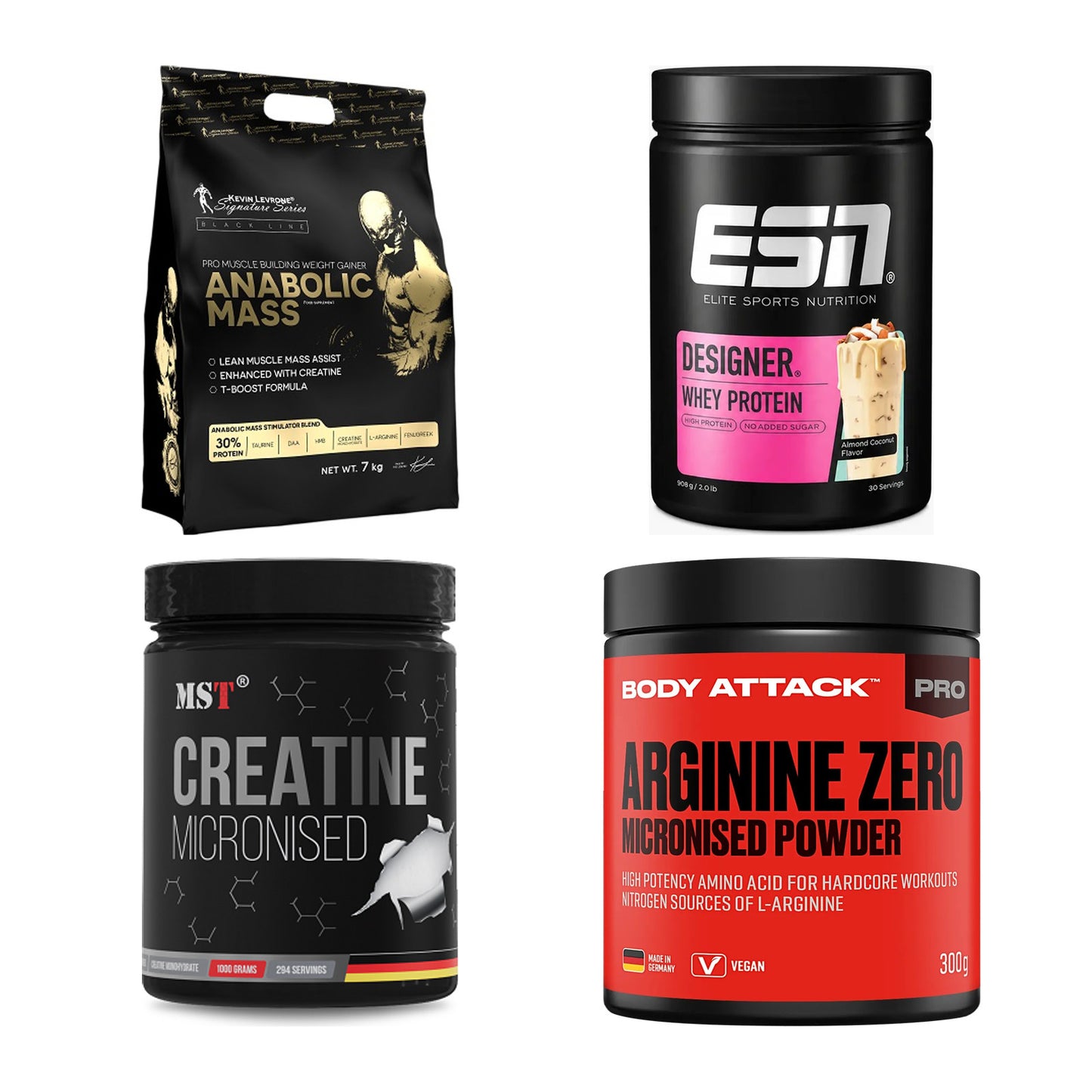 Masseaufbau für Fortgeschrittene: Kevin Levrone Anabolic + 3 weitere – alle enthaltenen Artikel