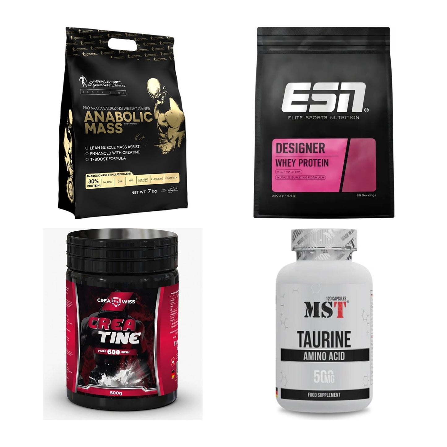 Masseaufbau für Fortgeschrittene: Kevin Levrone Anabolic + 3 weitere – alle enthaltenen Artikel