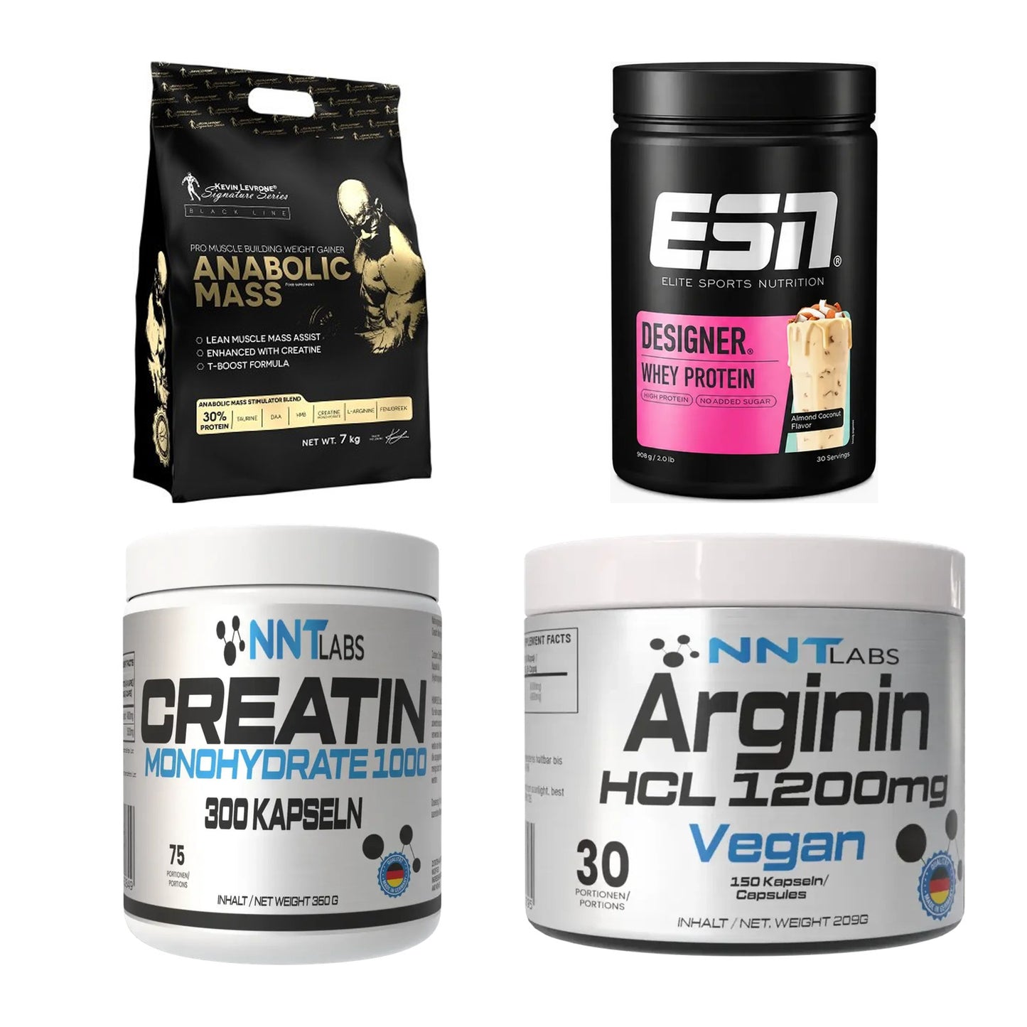 Masseaufbau für Fortgeschrittene: Kevin Levrone Anabolic + 3 weitere – alle enthaltenen Artikel