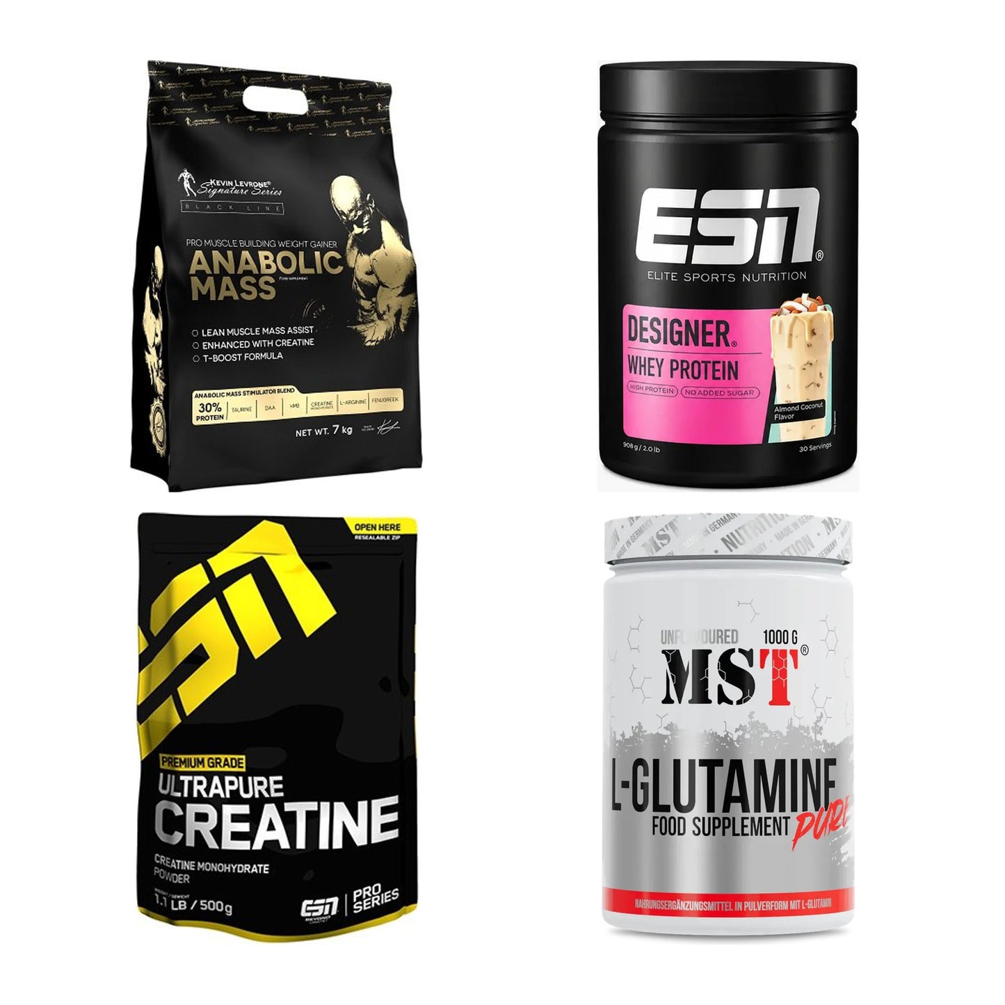 Masseaufbau für Fortgeschrittene: Kevin Levrone Anabolic + 3 weitere – alle enthaltenen Artikel