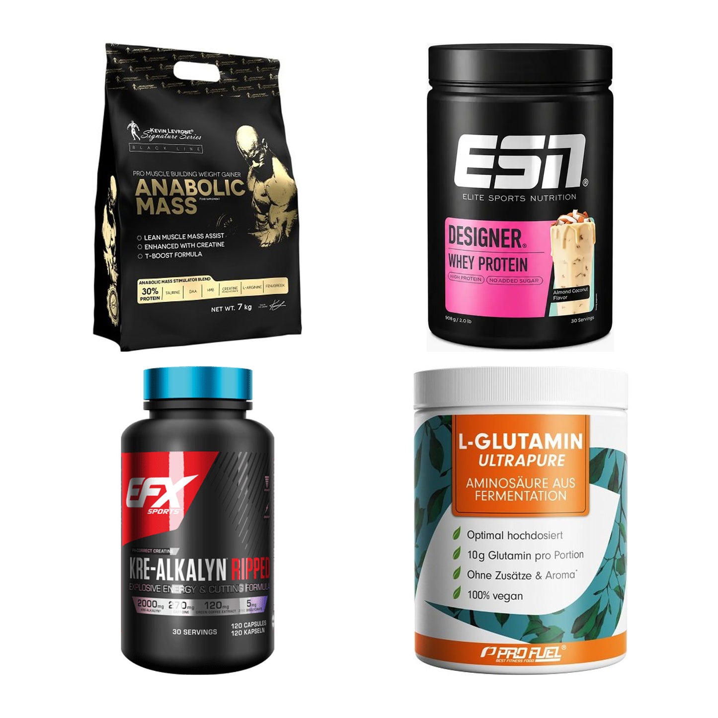 Masseaufbau für Fortgeschrittene: Kevin Levrone Anabolic + 3 weitere – alle enthaltenen Artikel