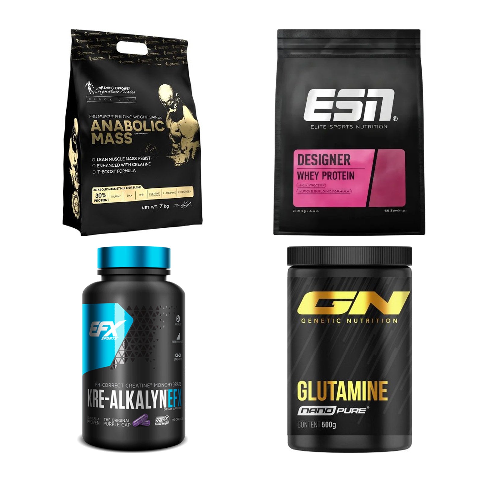Masseaufbau für Fortgeschrittene: Kevin Levrone Anabolic + 3 weitere – alle enthaltenen Artikel