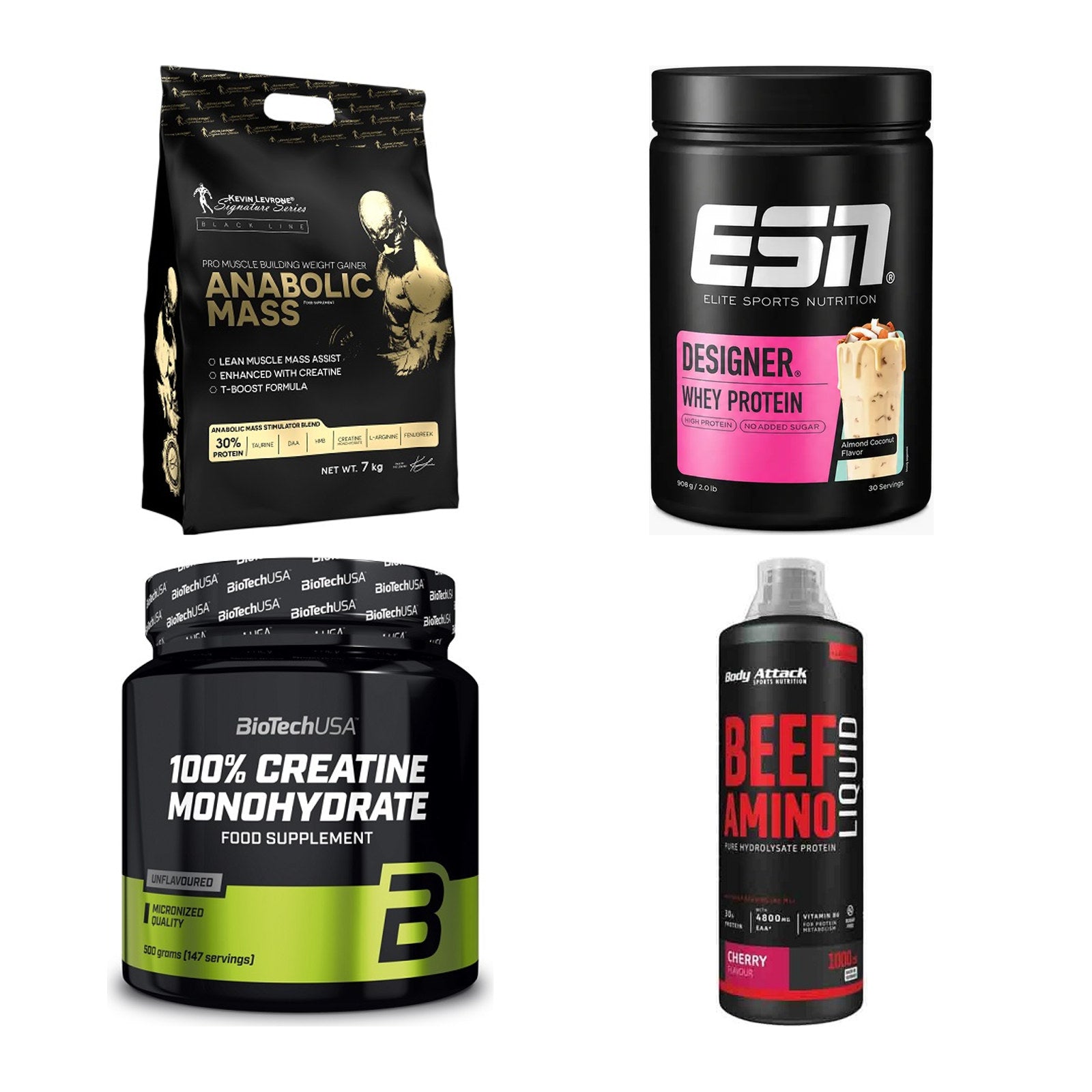 Masseaufbau für Fortgeschrittene: Kevin Levrone Anabolic + 3 weitere – alle enthaltenen Artikel