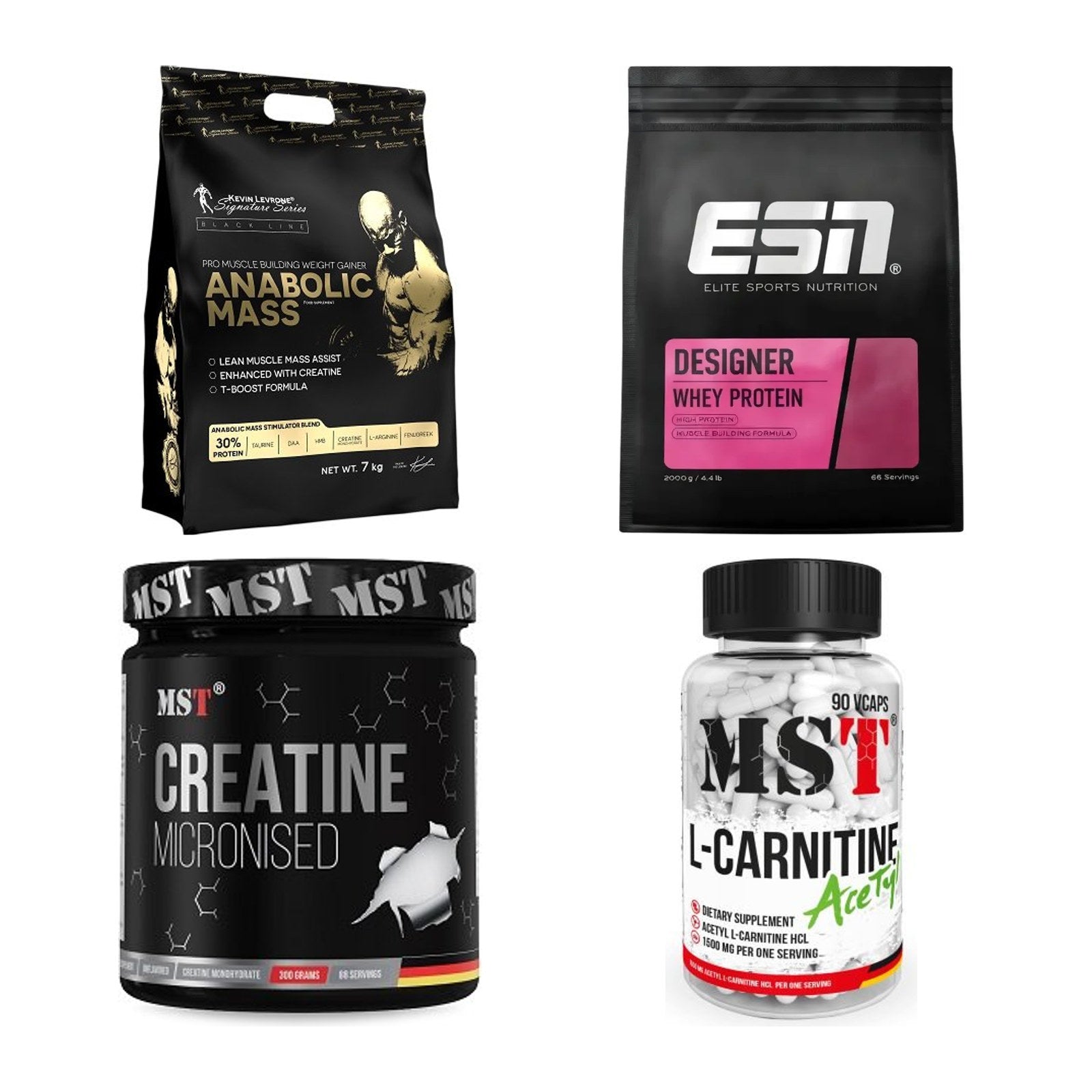 Masseaufbau für Fortgeschrittene: Kevin Levrone Anabolic + 3 weitere – alle enthaltenen Artikel