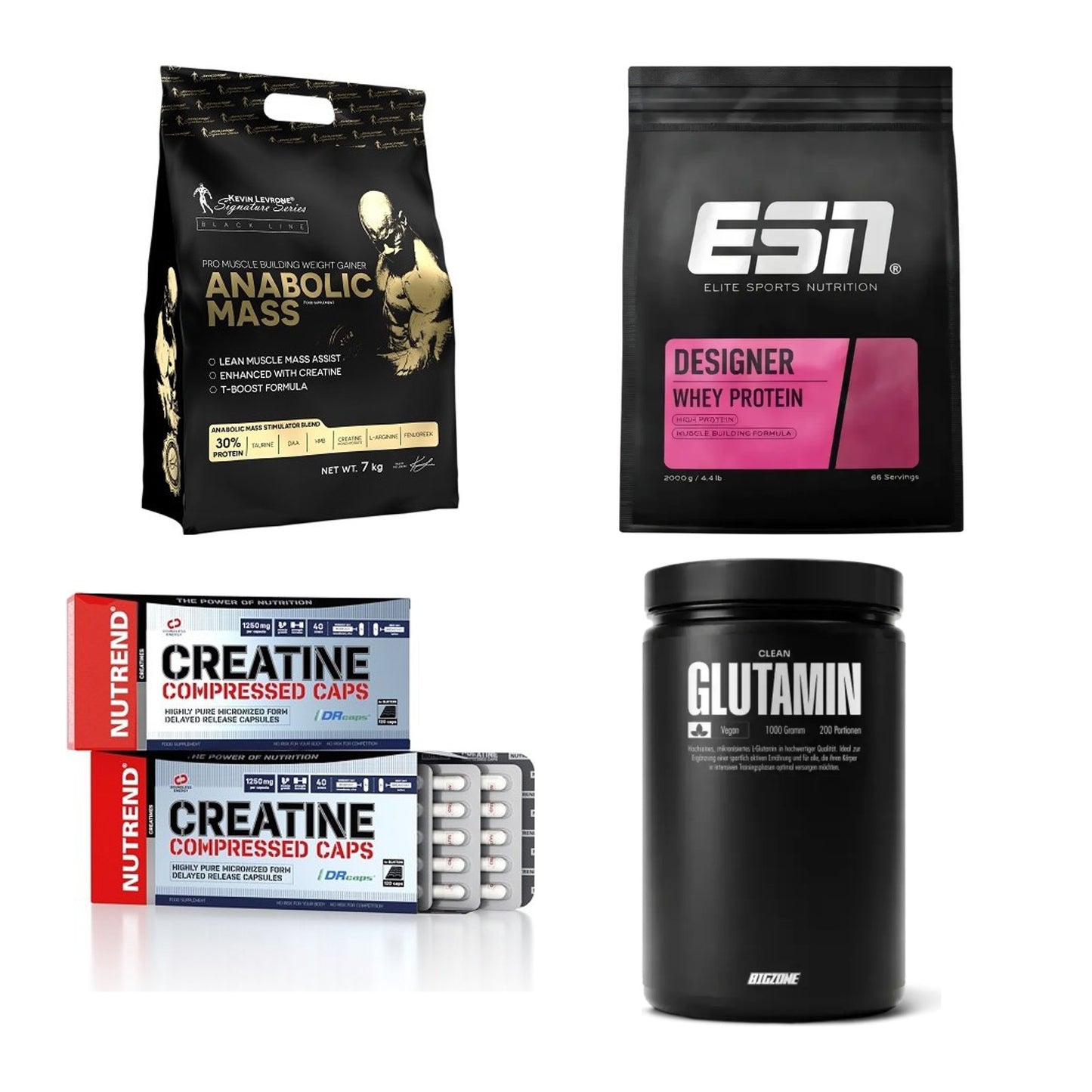 Masseaufbau für Fortgeschrittene: Kevin Levrone Anabolic + 3 weitere – alle enthaltenen Artikel