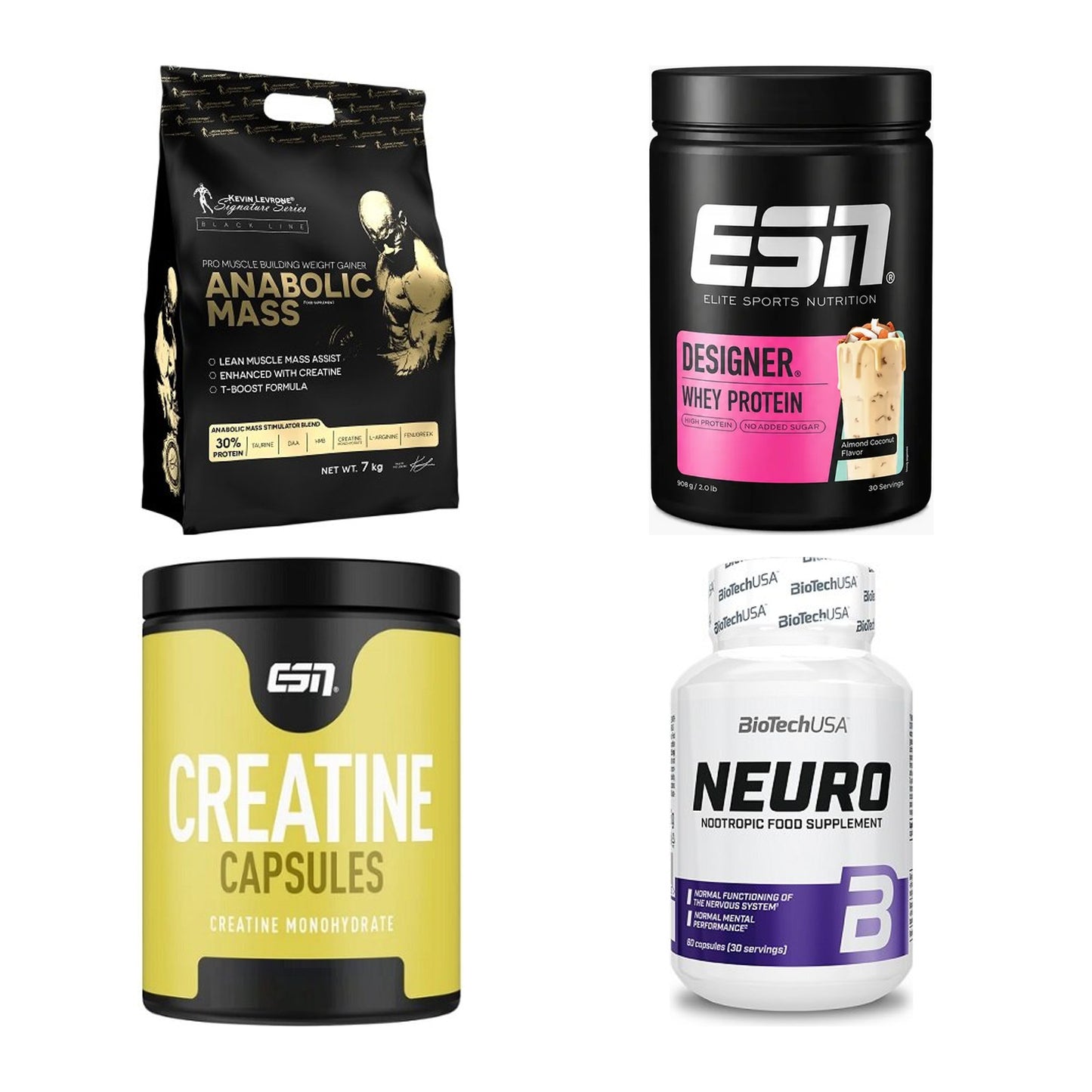 Masseaufbau für Fortgeschrittene: Kevin Levrone Anabolic + 3 weitere – alle enthaltenen Artikel
