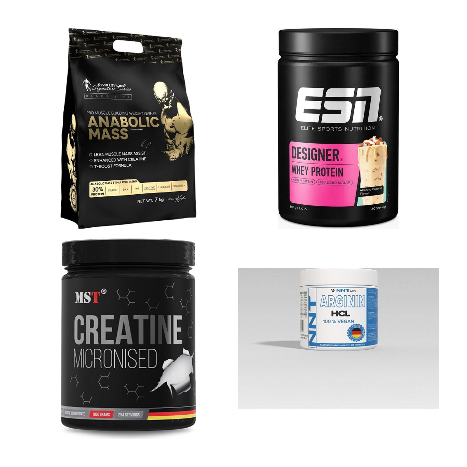 Masseaufbau für Fortgeschrittene: Kevin Levrone Anabolic + 3 weitere – alle enthaltenen Artikel