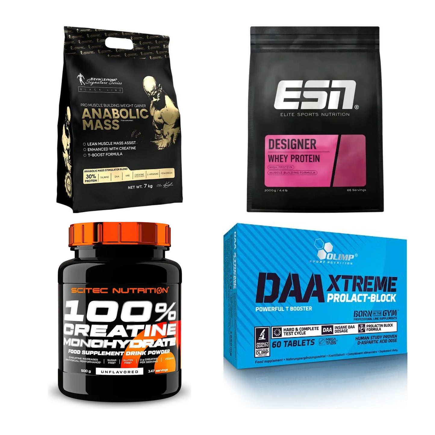 Masseaufbau für Fortgeschrittene: Kevin Levrone Anabolic + 3 weitere – alle enthaltenen Artikel