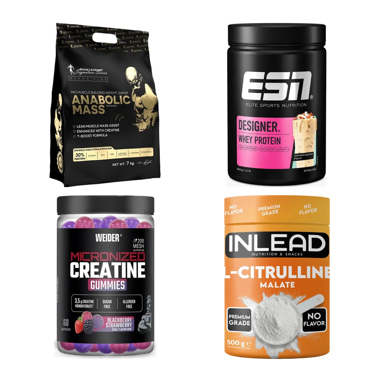 Masseaufbau für Fortgeschrittene: Kevin Levrone Anabolic + 3 weitere – alle enthaltenen Artikel