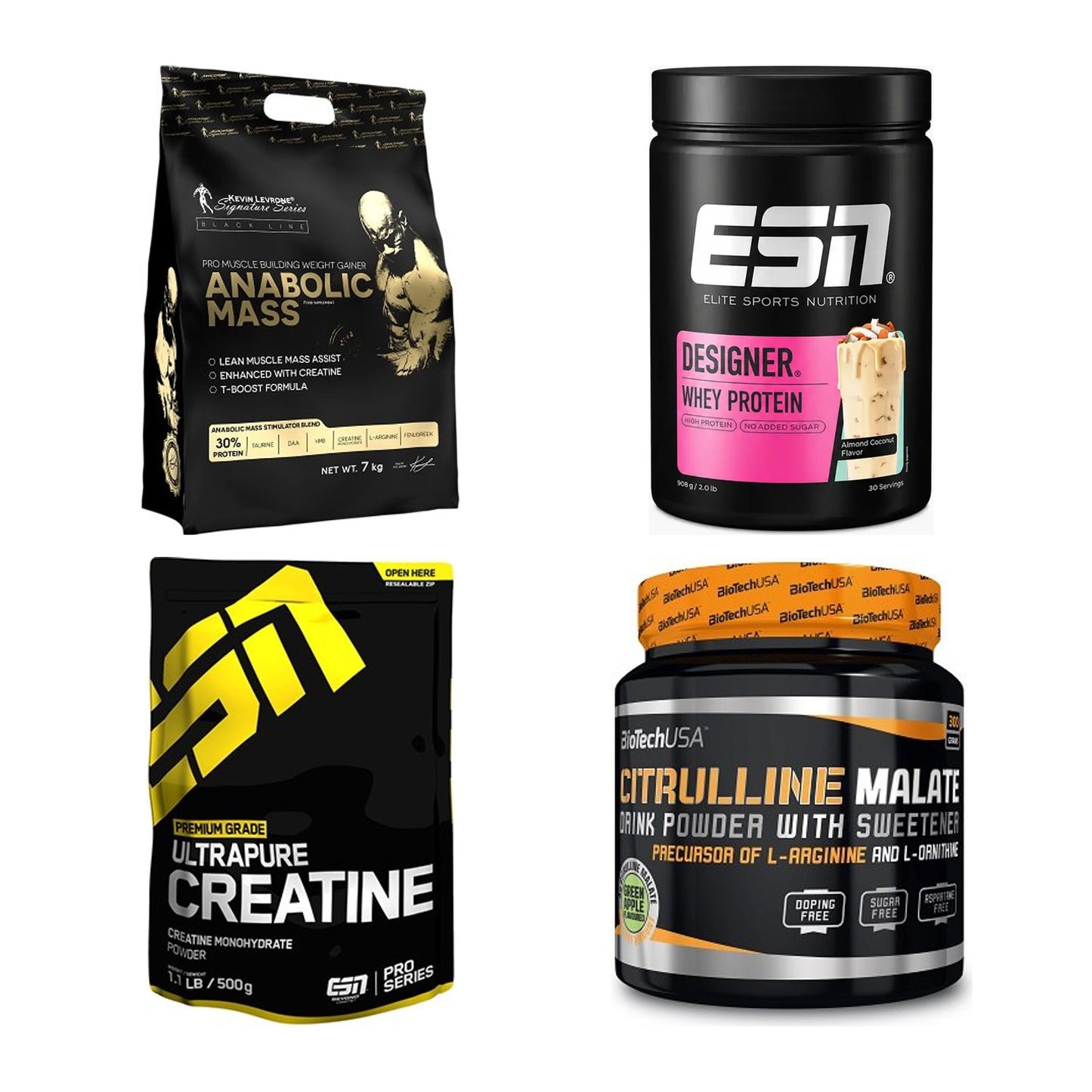 Masseaufbau für Fortgeschrittene: Kevin Levrone Anabolic + 3 weitere – alle enthaltenen Artikel